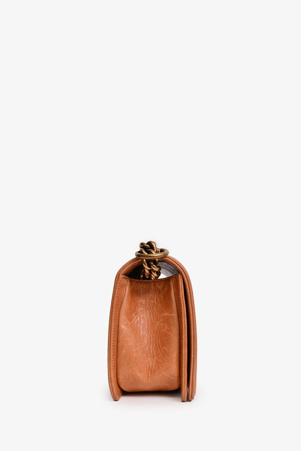 Pre-Loved Chanel™ 2012-13 Terracotta Small Boy Flap Bag (As Is)