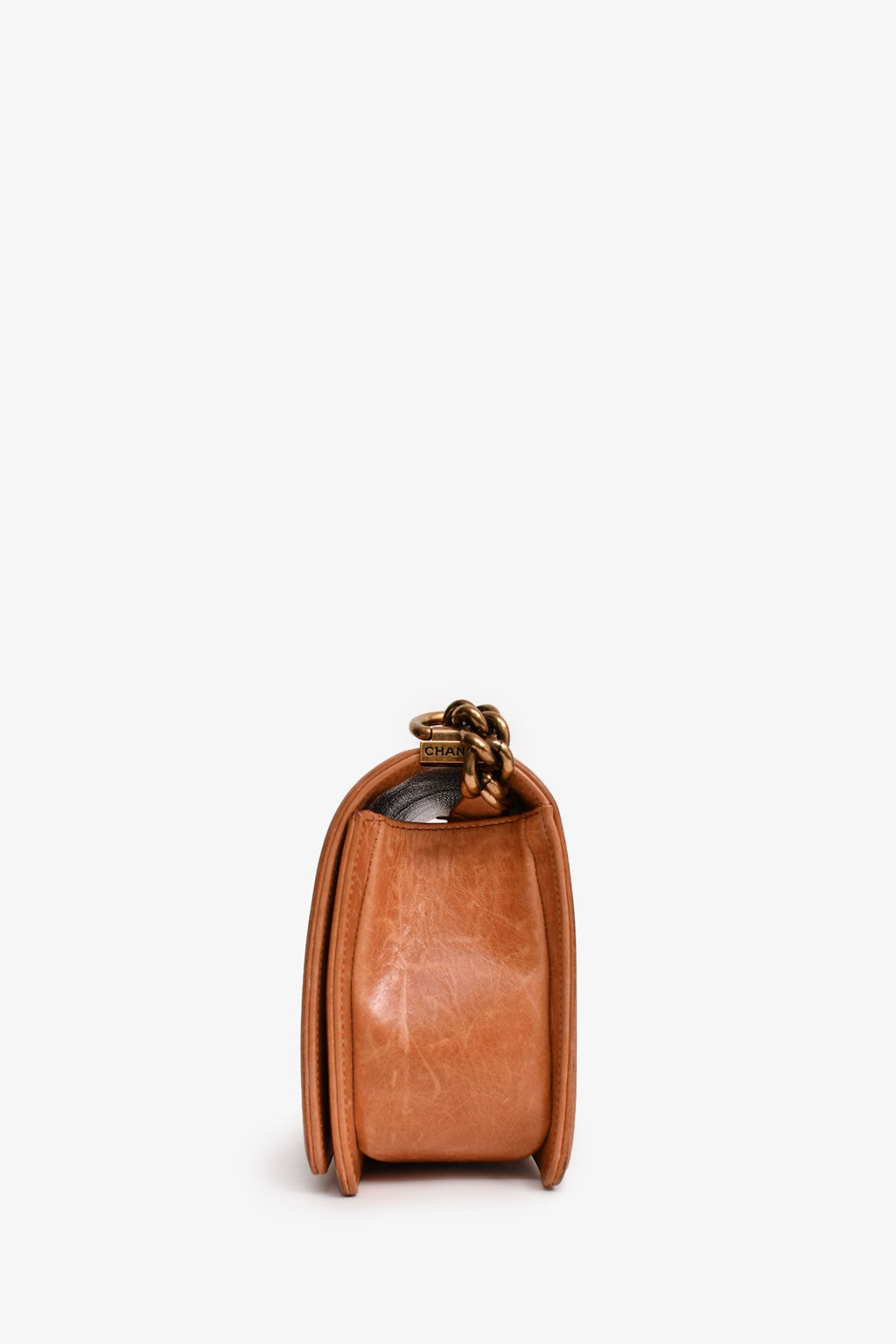 Pre-Loved Chanel™ 2012-13 Terracotta Small Boy Flap Bag (As Is)