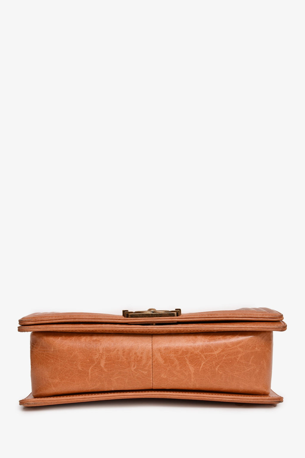 Pre-Loved Chanel™ 2012-13 Terracotta Small Boy Flap Bag (As Is)