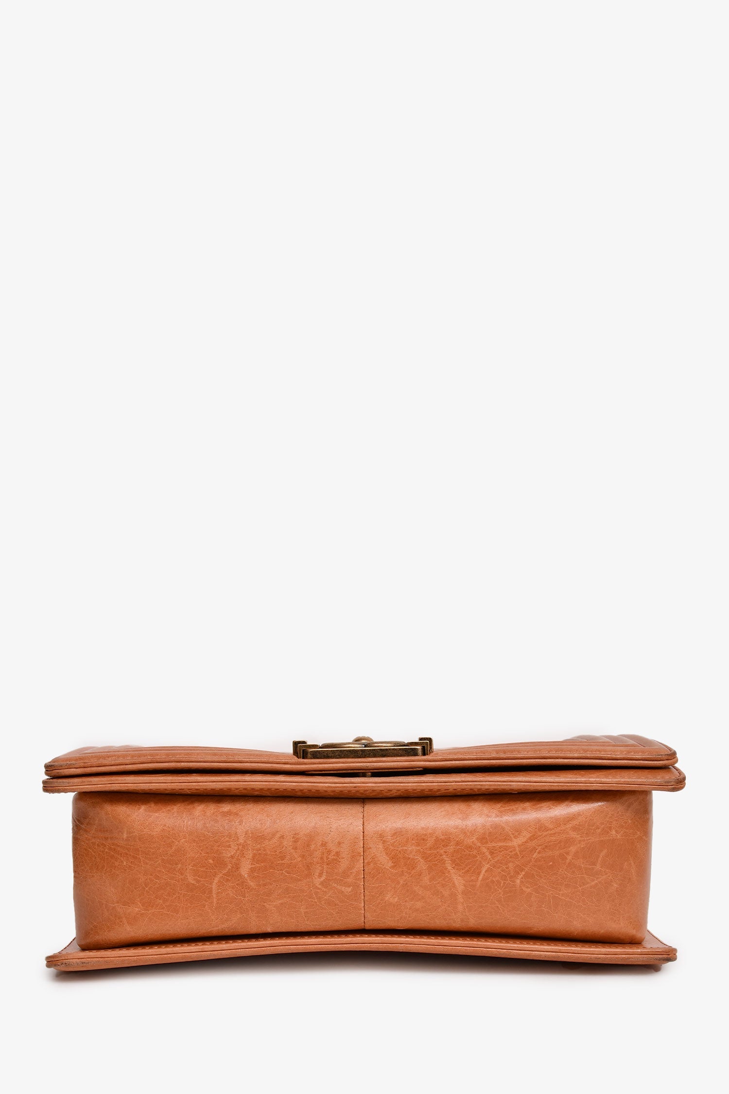 Pre-Loved Chanel™ 2012-13 Terracotta Small Boy Flap Bag (As Is)