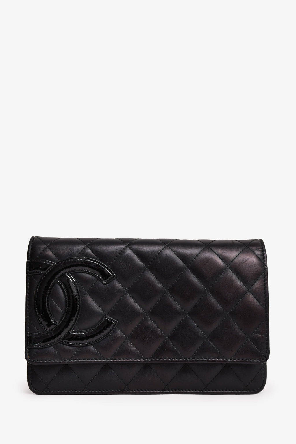 Pre-Loved Chanel™ 2010-11 Black Ligne Cambon Wallet On Chain (As Is)