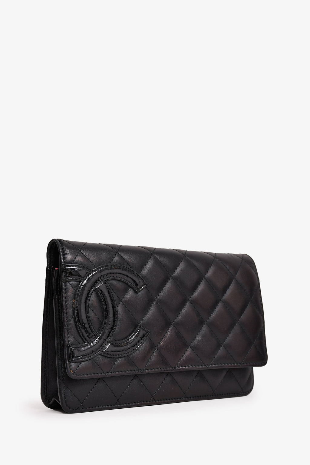 Pre-Loved Chanel™ 2010-11 Black Ligne Cambon Wallet On Chain (As Is)