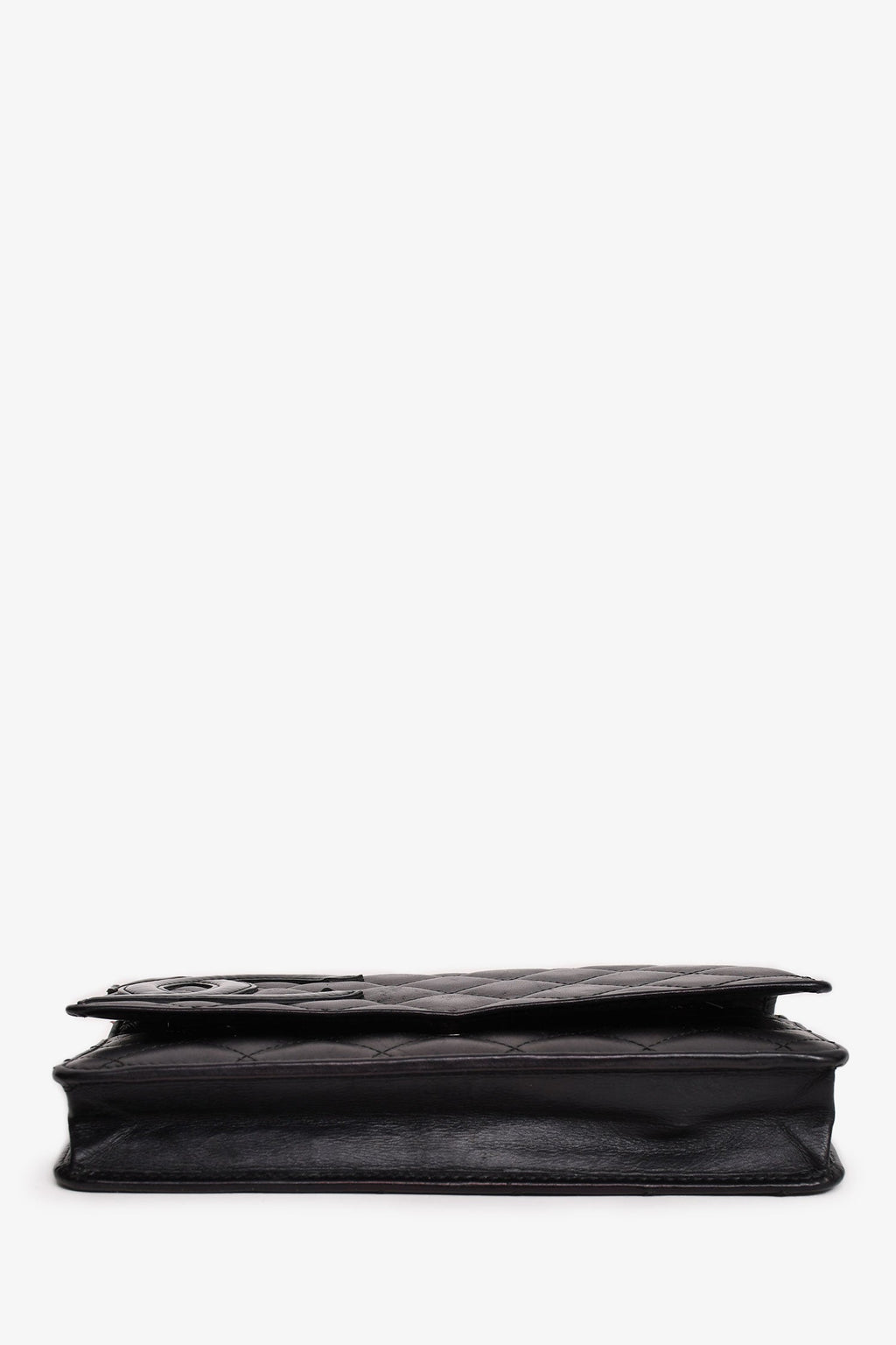 Pre-Loved Chanel™ 2010-11 Black Ligne Cambon Wallet On Chain (As Is)