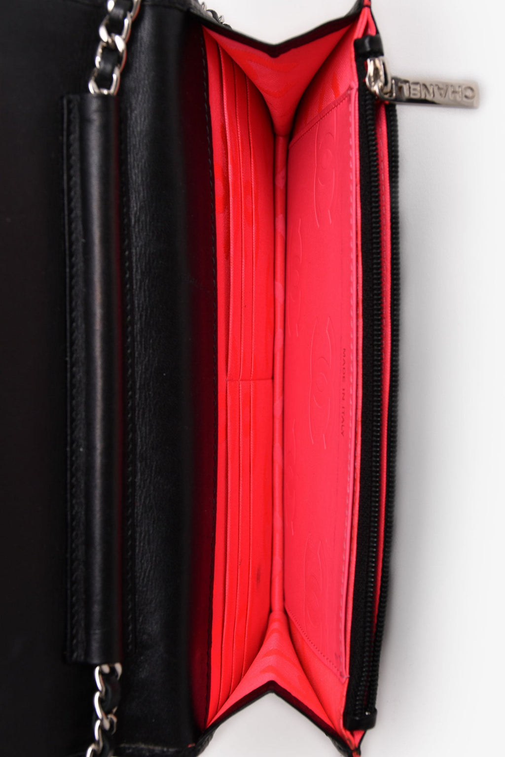 Pre-Loved Chanel™ 2010-11 Black Ligne Cambon Wallet On Chain (As Is)