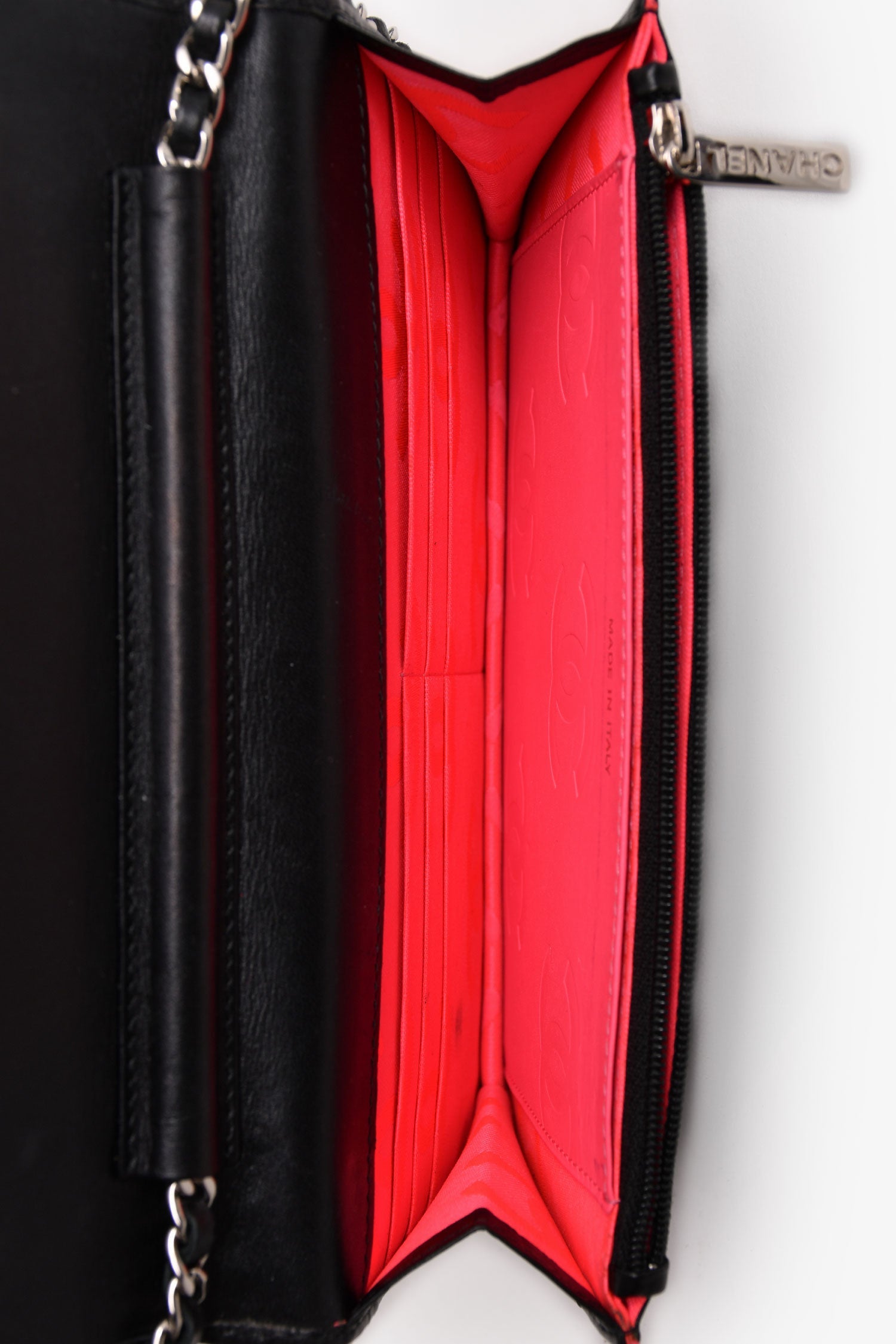 Pre-Loved Chanel™ 2010-11 Black Ligne Cambon Wallet On Chain (As Is)