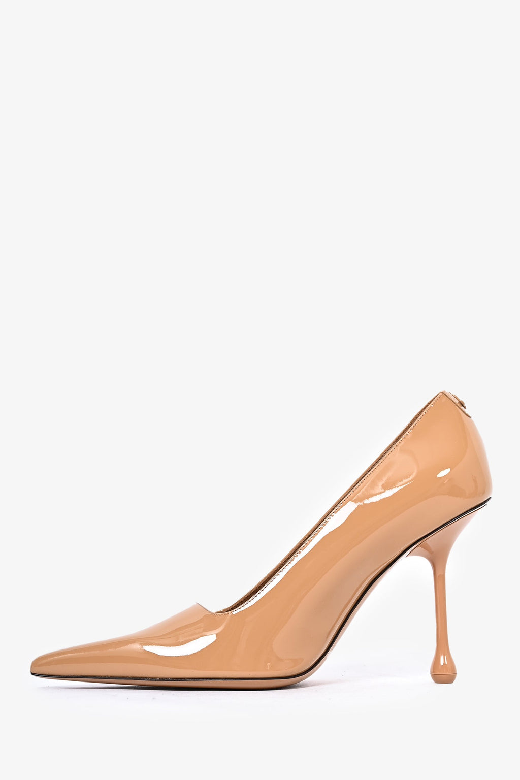 Jimmy Choo Beige Patent Leather 'Ixia 95' Pumps Size 39