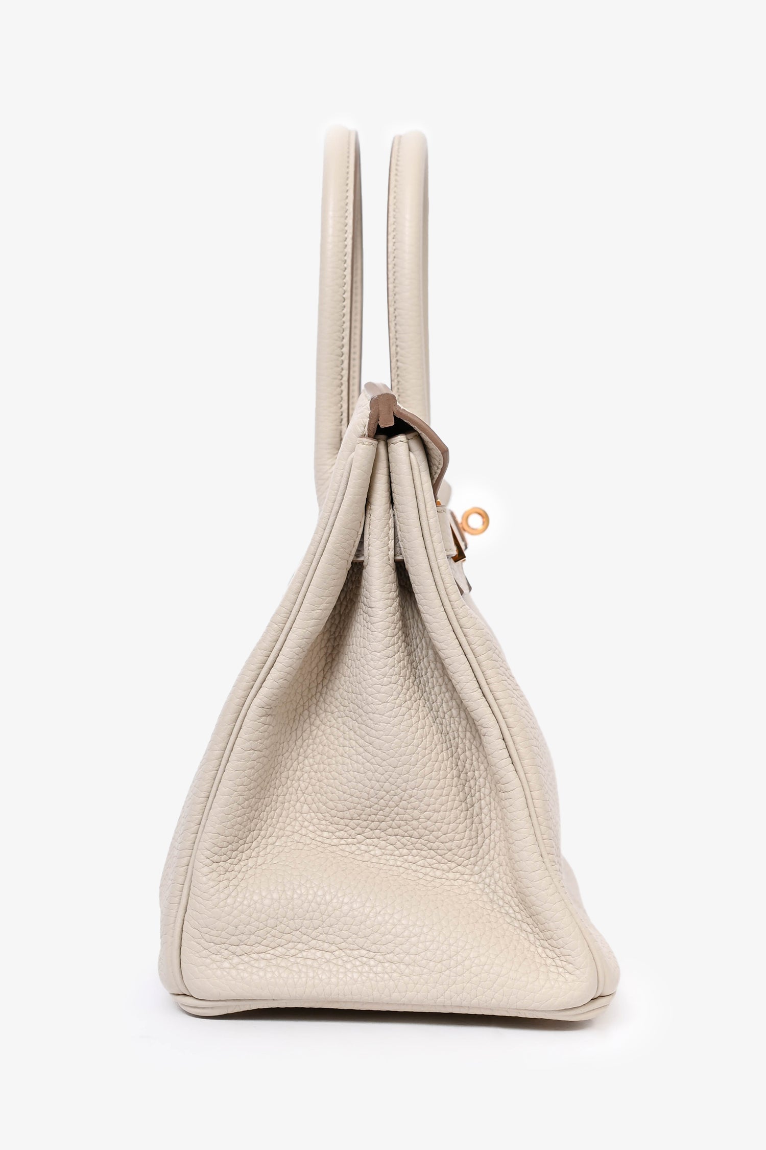 Hermès 2019 Beton Clemence Leather Birkin 30