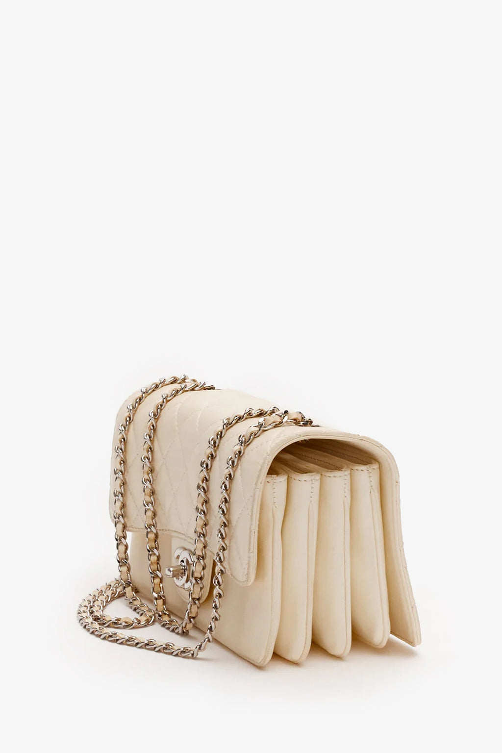 Pre-Loved Chanel™ Cream Lambskin Timeless Bag