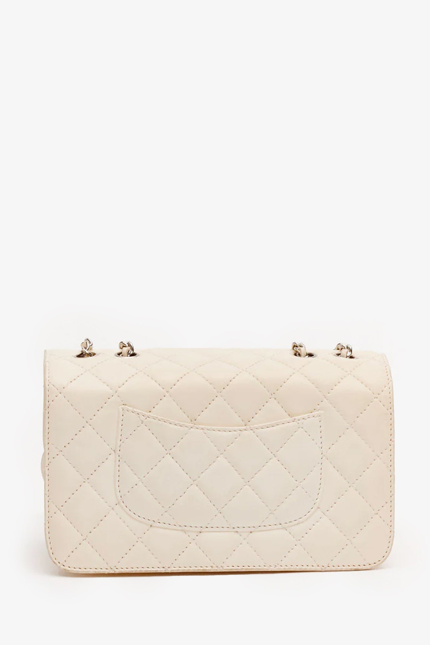 Pre-Loved Chanel™ Cream Lambskin Timeless Bag