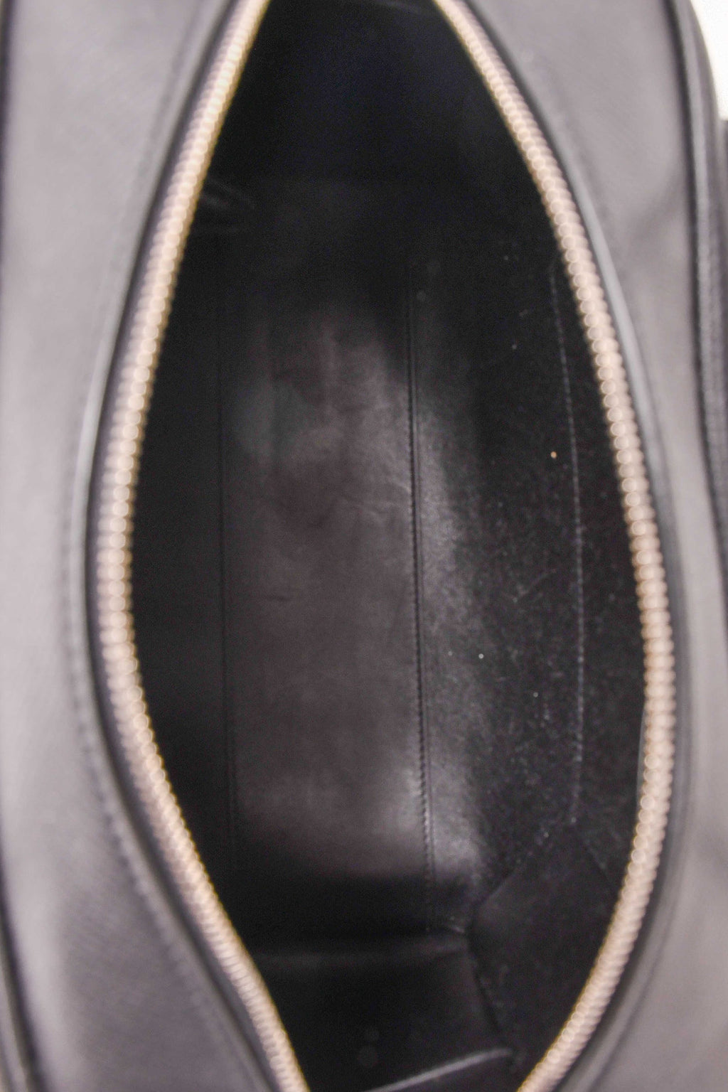 The Row Black Deerskin Leather 'India 12.00' Top Handle Bag