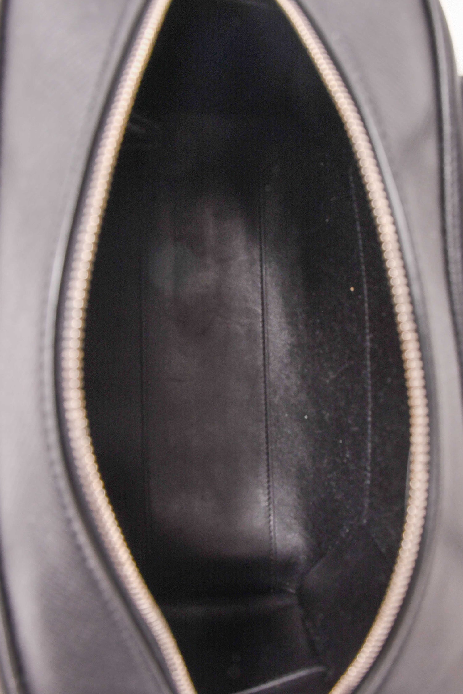 The Row Black Deerskin Leather 'India 12.00' Top Handle Bag