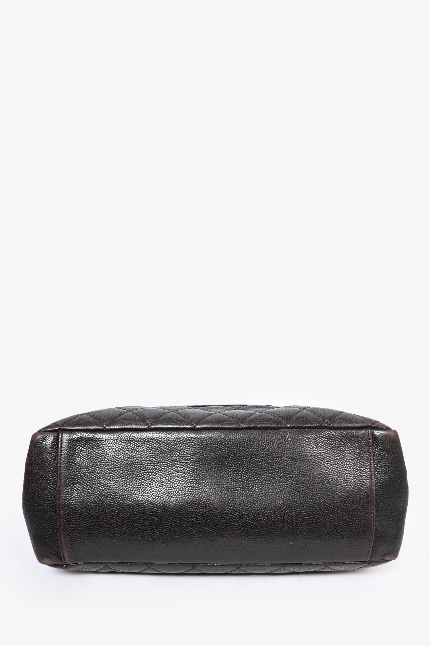 Pre-Loved Chanel™ 2006 Brown Caviar Grand Shopping Tote (As Is)