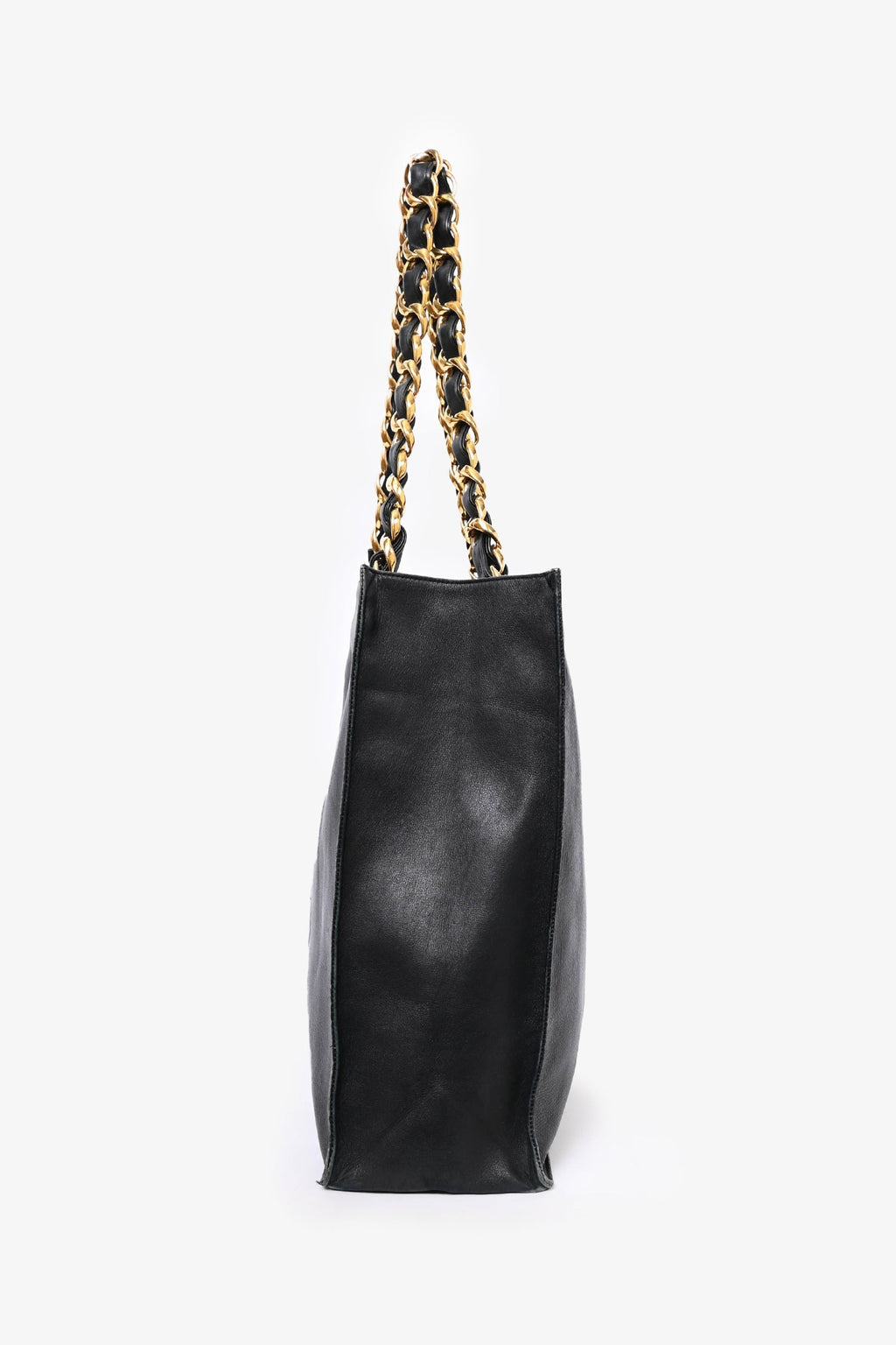 Pre-Loved Chanel™ 1991-94 Black CC XL Timeless Shopping Chain Tote (As Is)