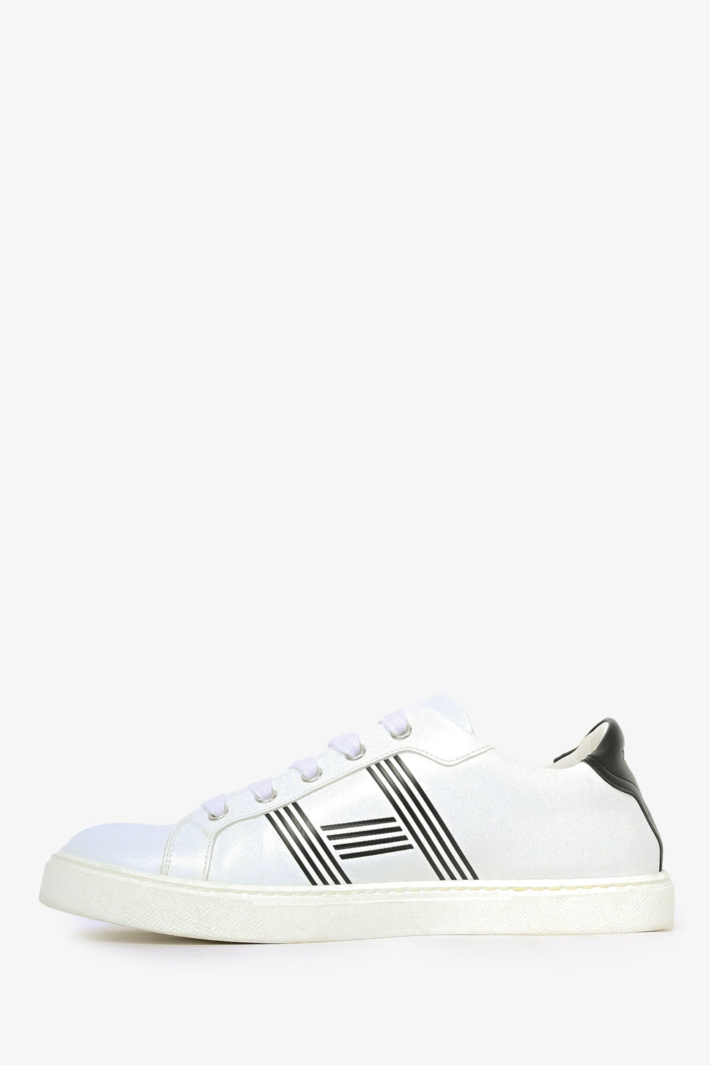 Hermès White/Black Leather 'Advantage' Sneakers Size 38