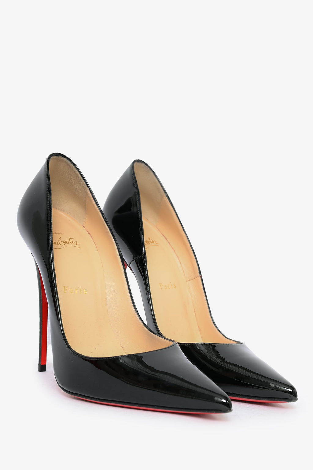 Christian Louboutin Black Patent So Kate 120 Heels Size 39