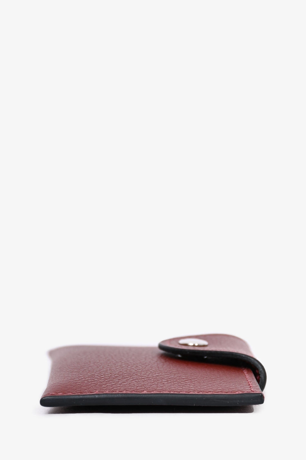 Hermès 2023 Burgundy Leather Snap Closure 'Iliade'  Wallet