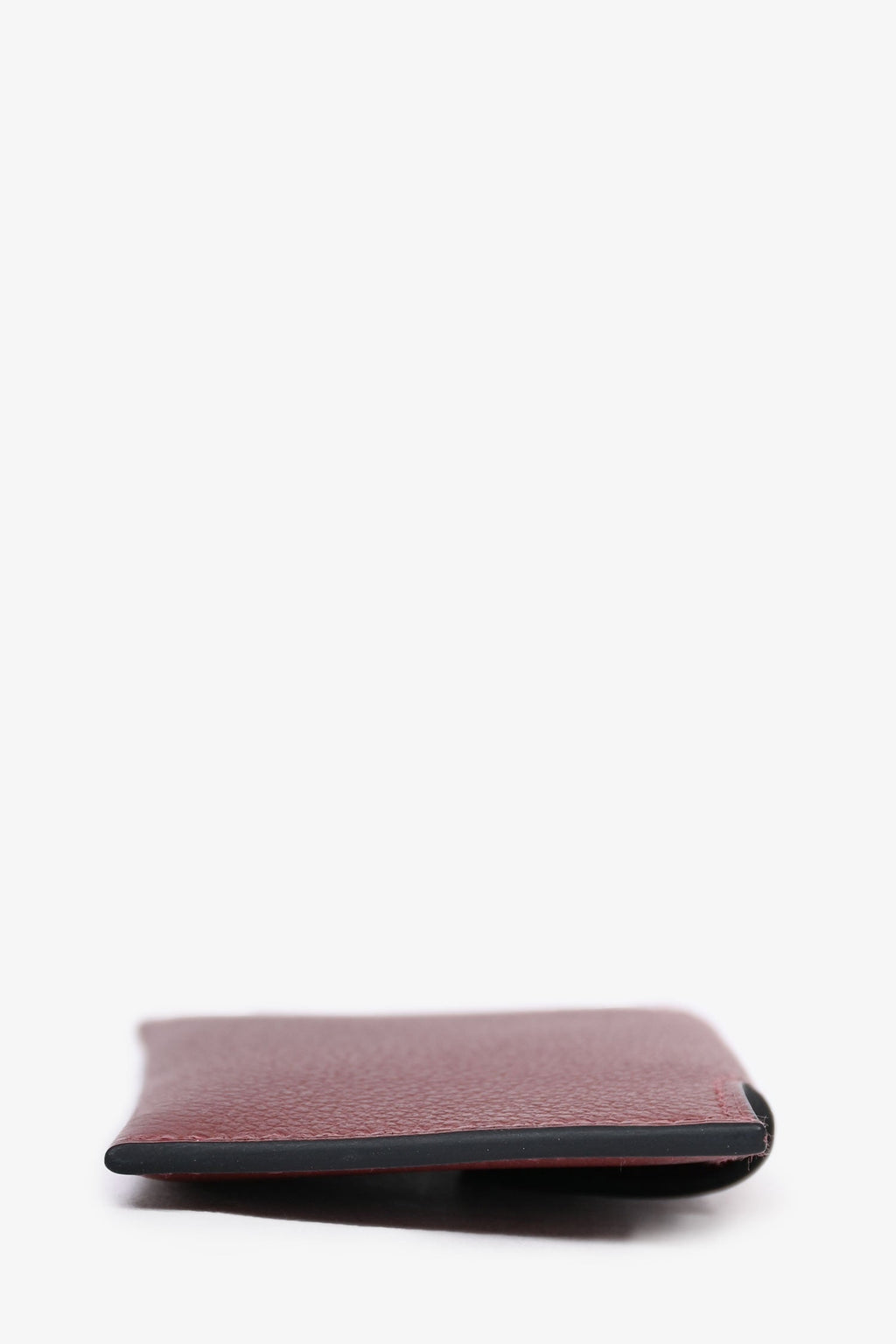 Hermès 2023 Burgundy Leather Snap Closure 'Iliade'  Wallet