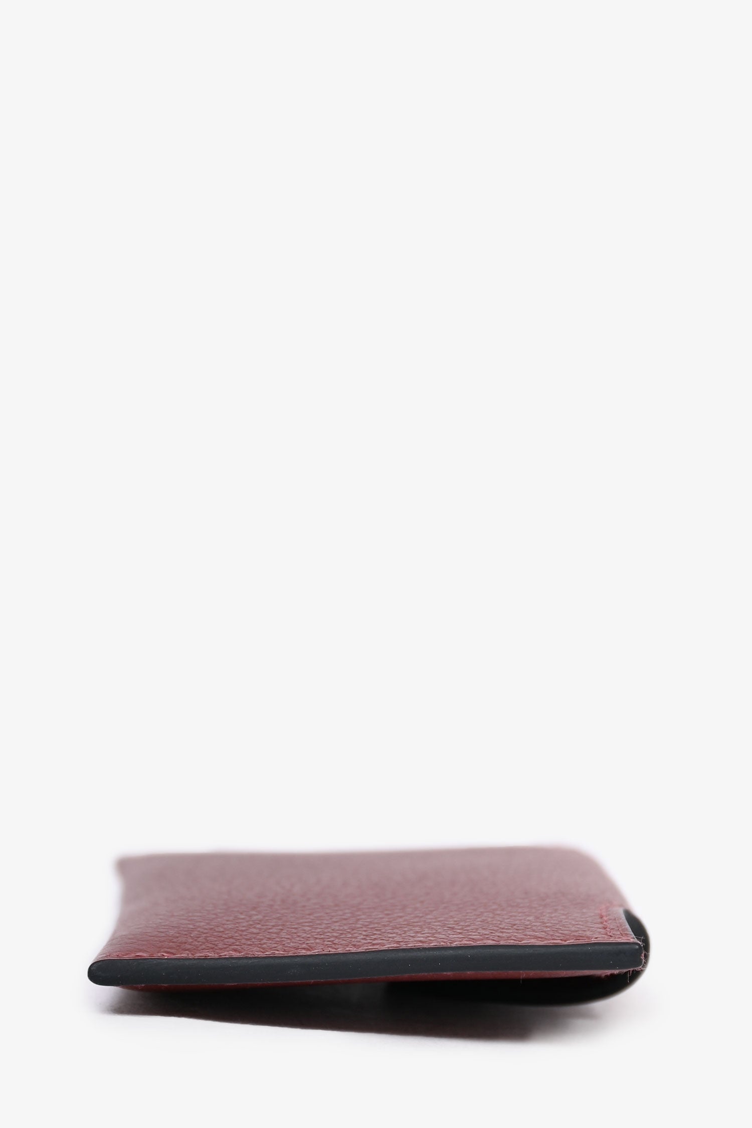 Hermès 2023 Burgundy Leather Snap Closure 'Iliade'  Wallet