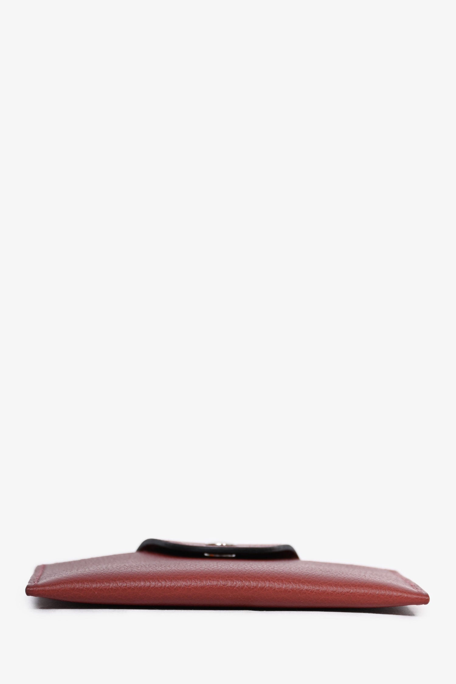 Hermès 2023 Burgundy Leather Snap Closure 'Iliade'  Wallet