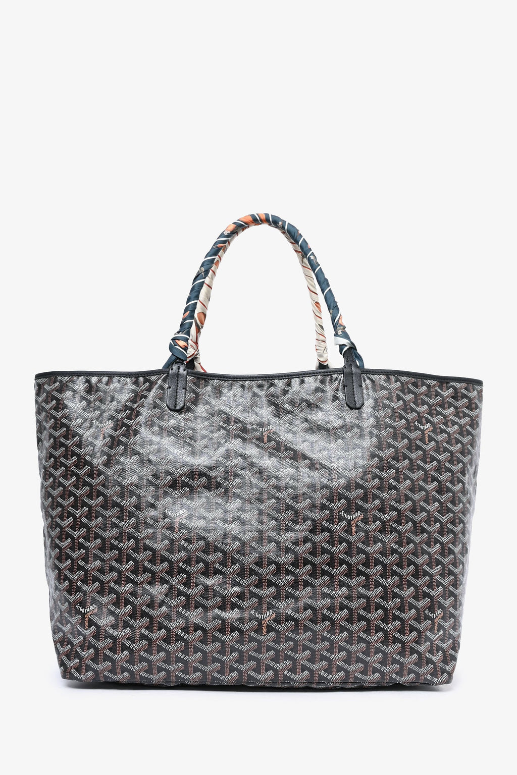 Goyard 2015 Black Goyardine St. Louis GM Tote
