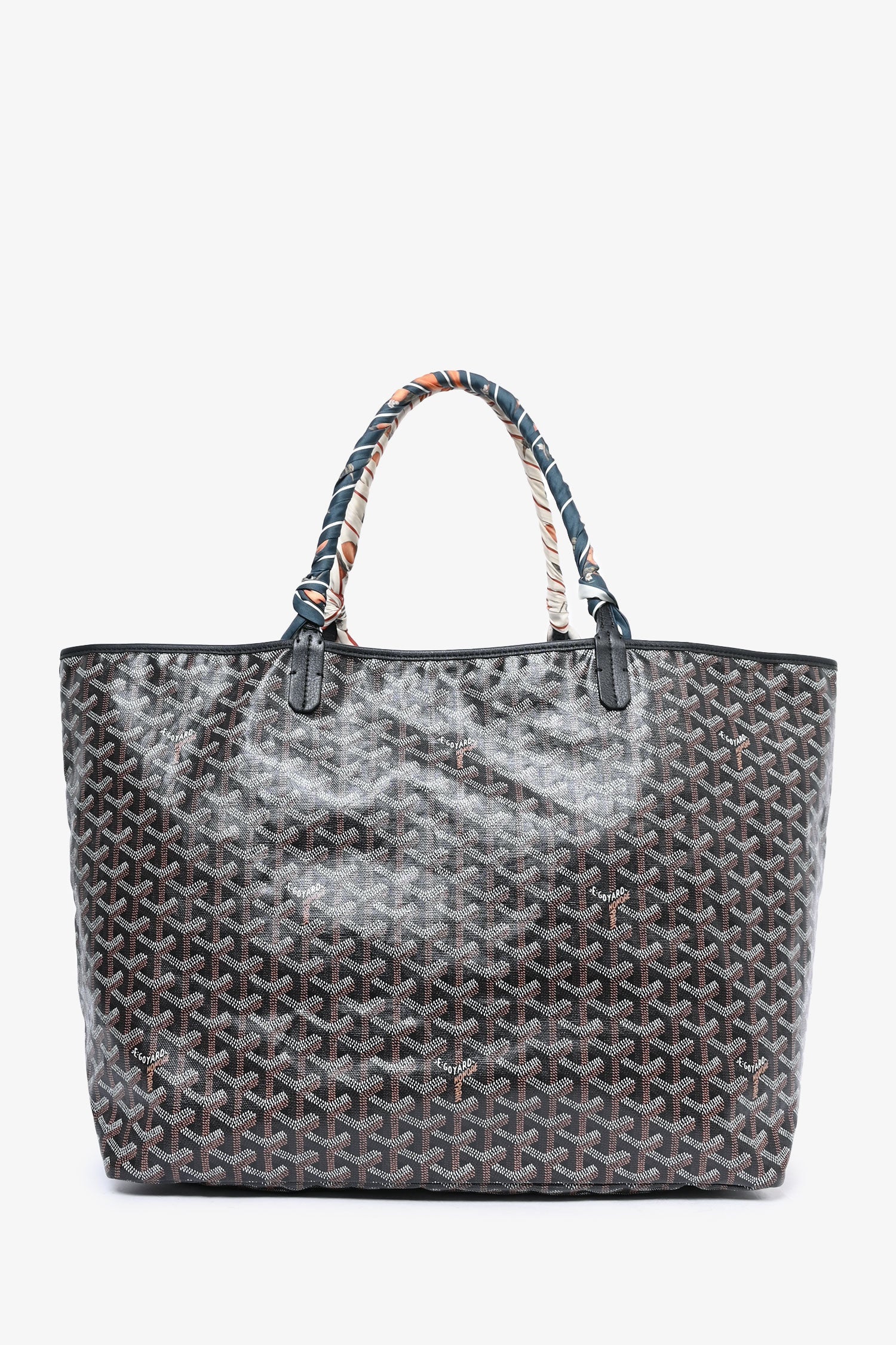 Goyard 2015 Black Goyardine St. Louis GM Tote
