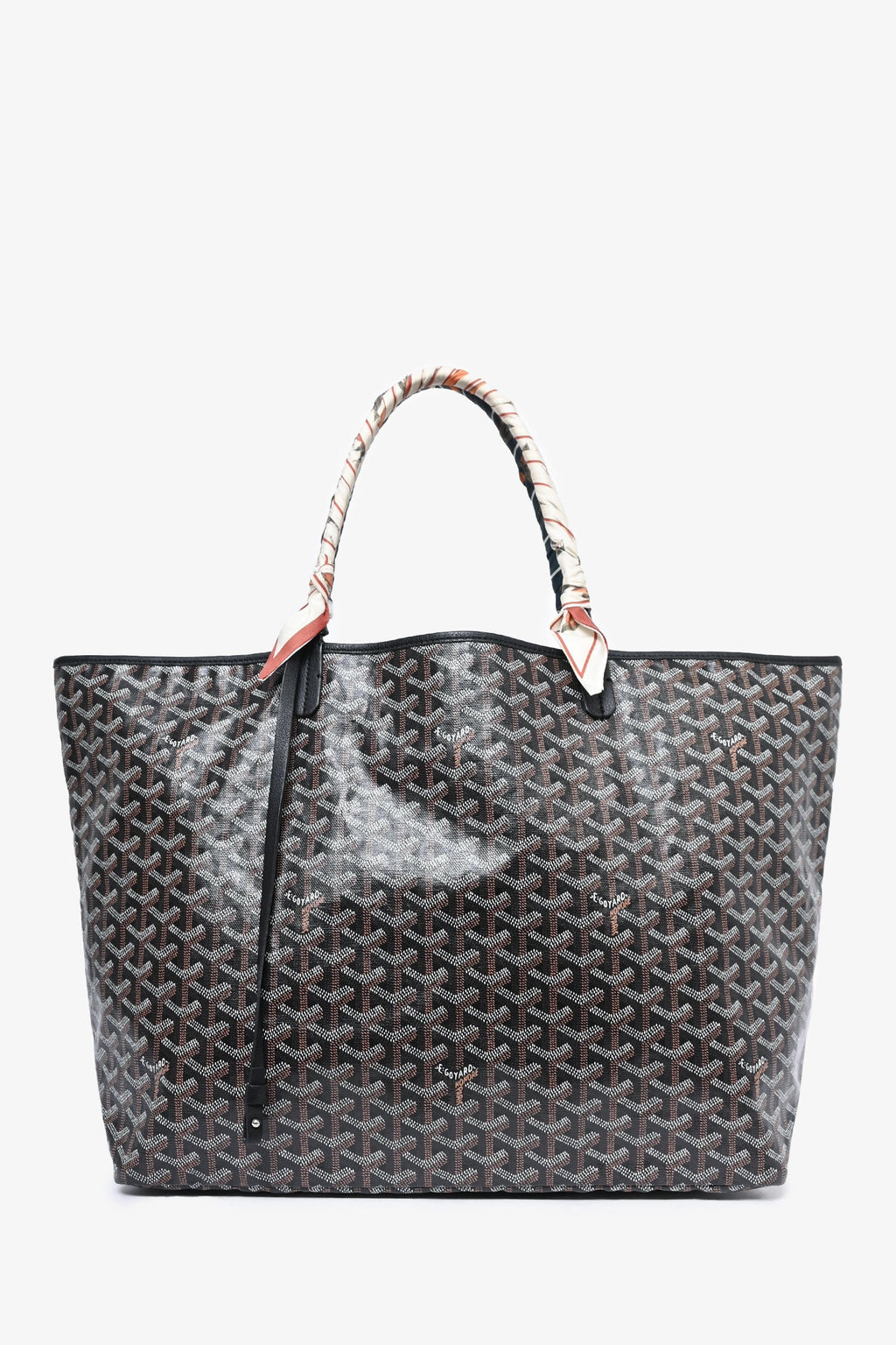 Goyard 2015 Black Goyardine St. Louis GM Tote