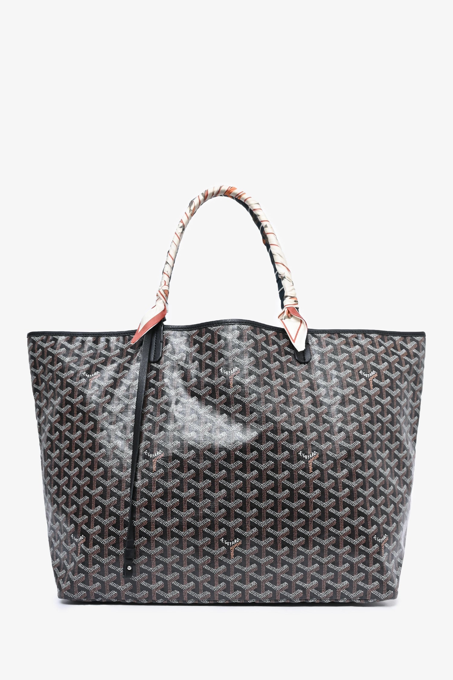 Goyard 2015 Black Goyardine St. Louis GM Tote