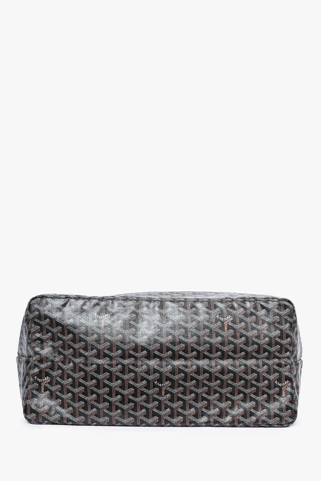 Goyard 2015 Black Goyardine St. Louis GM Tote