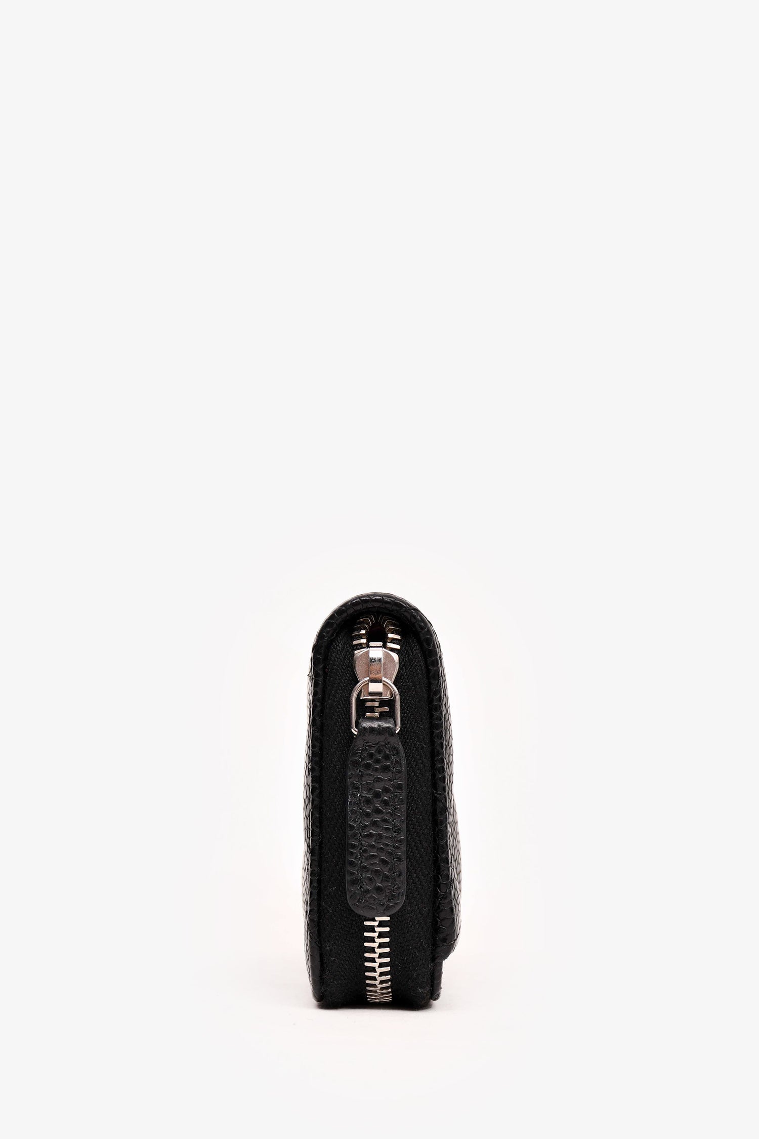 Pre-Loved Chanel™ 2021 Black Caviar Classic Zip  Holder