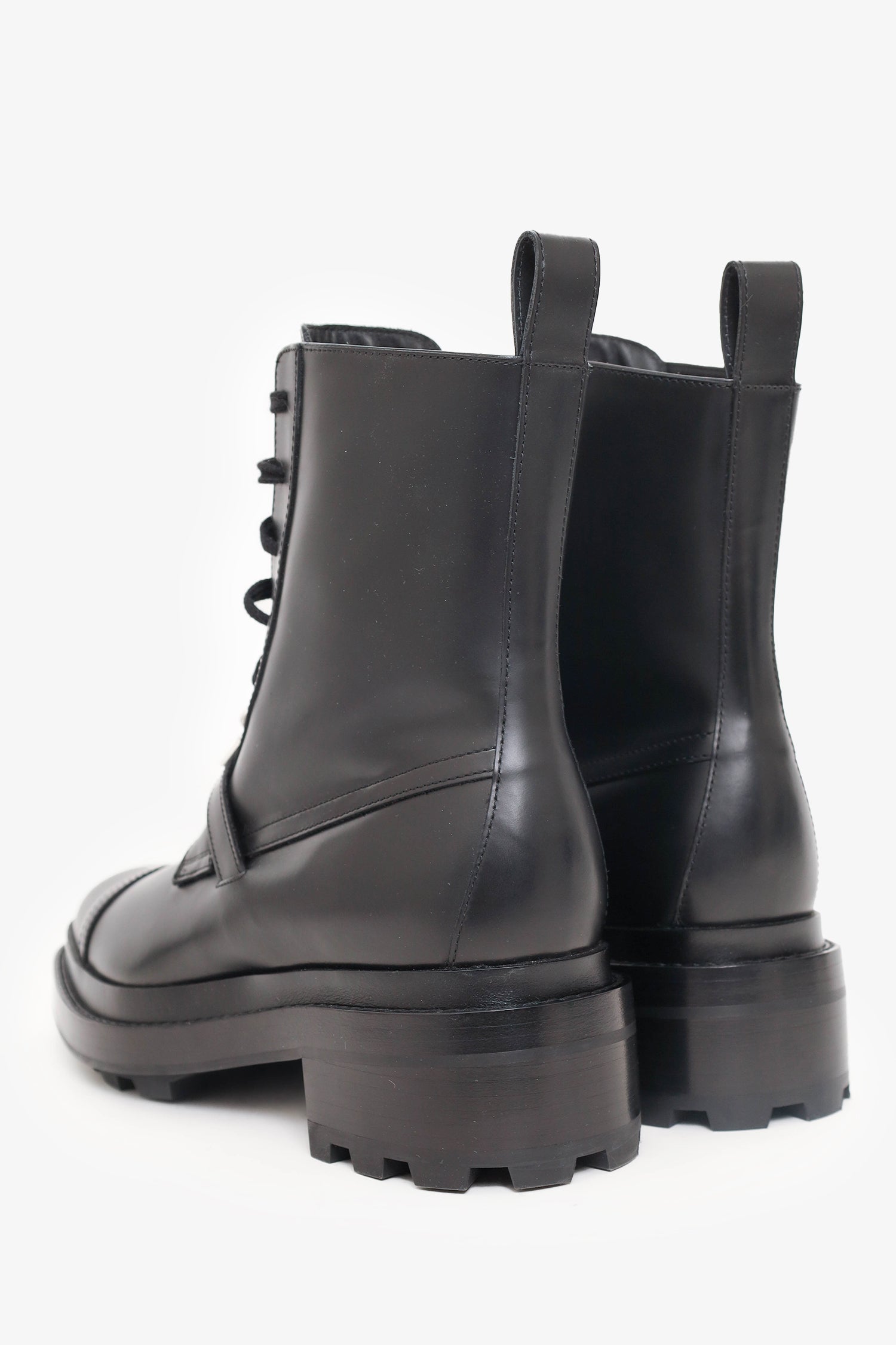 Hermès Black Glossed Calfskin Funk Ankle Boots Size 39