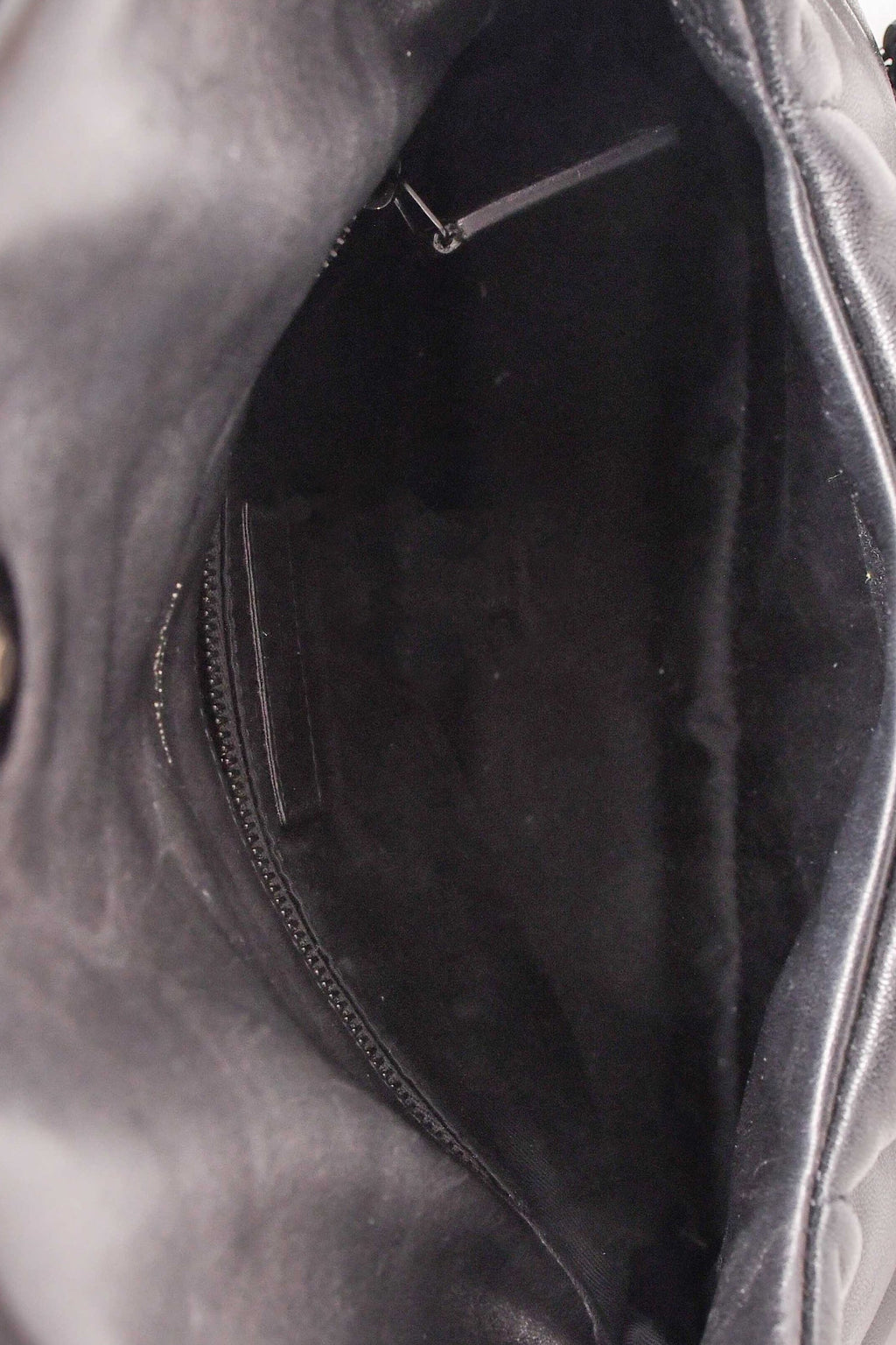 Saint Laurent Black Quilted Leather Small LouLou Puffer Shoulder Bag