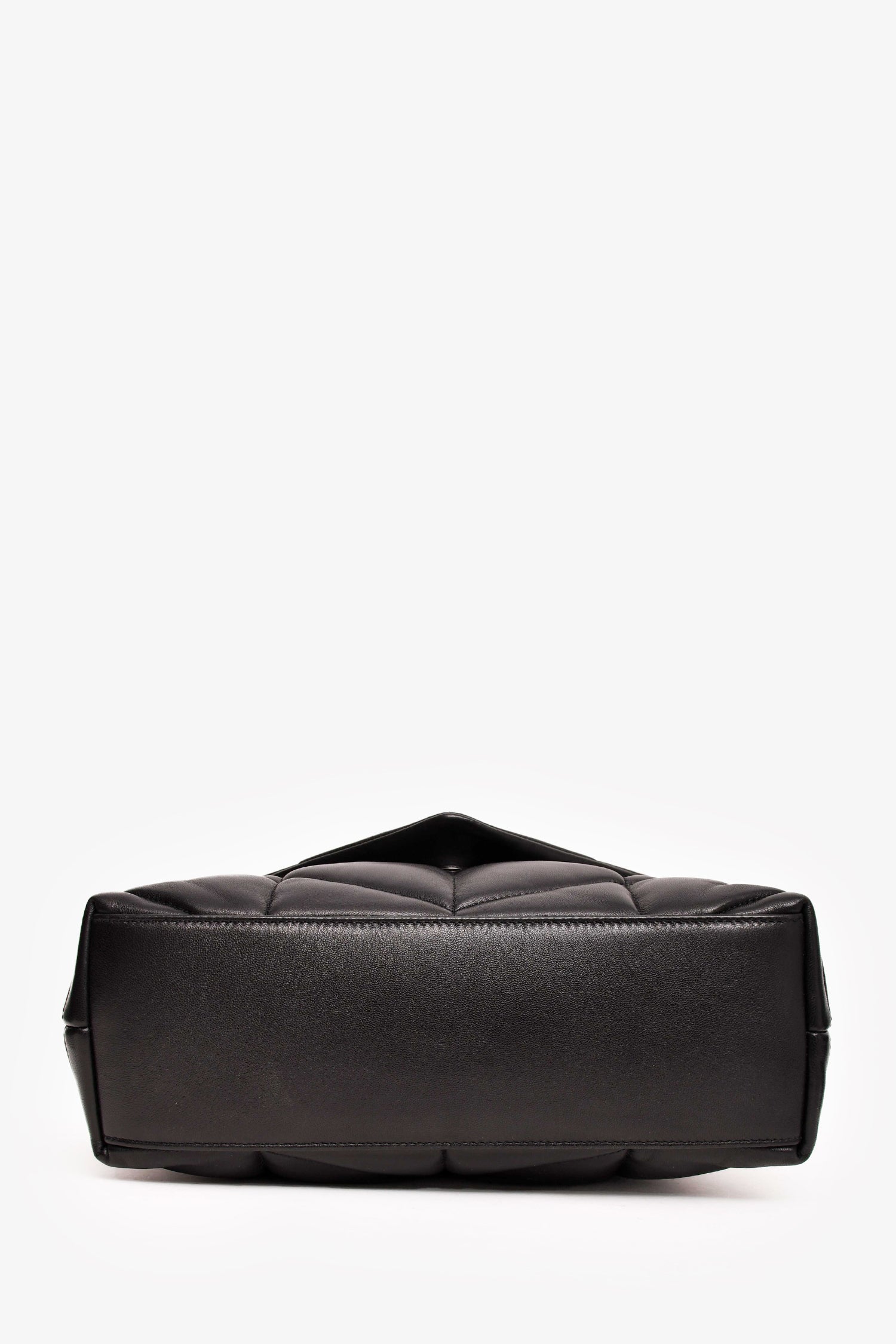 Saint Laurent Black Quilted Leather Small LouLou Puffer Shoulder Bag