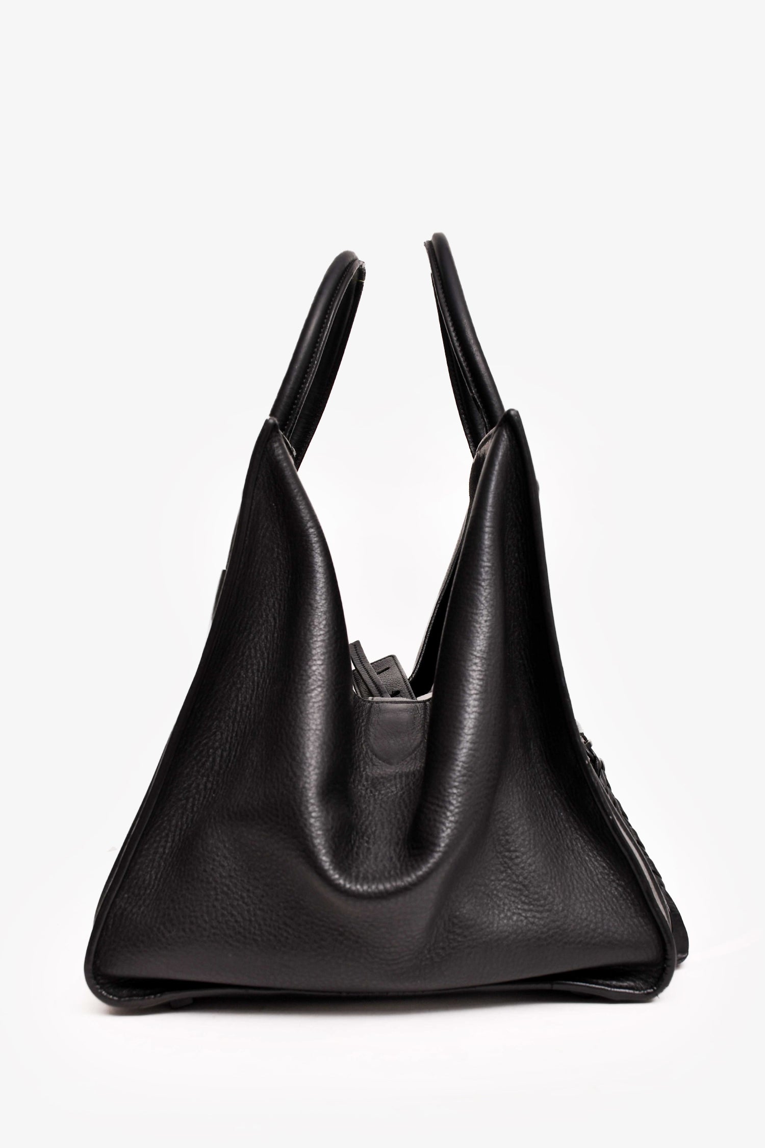 Celine Black Leather Phantom Tote