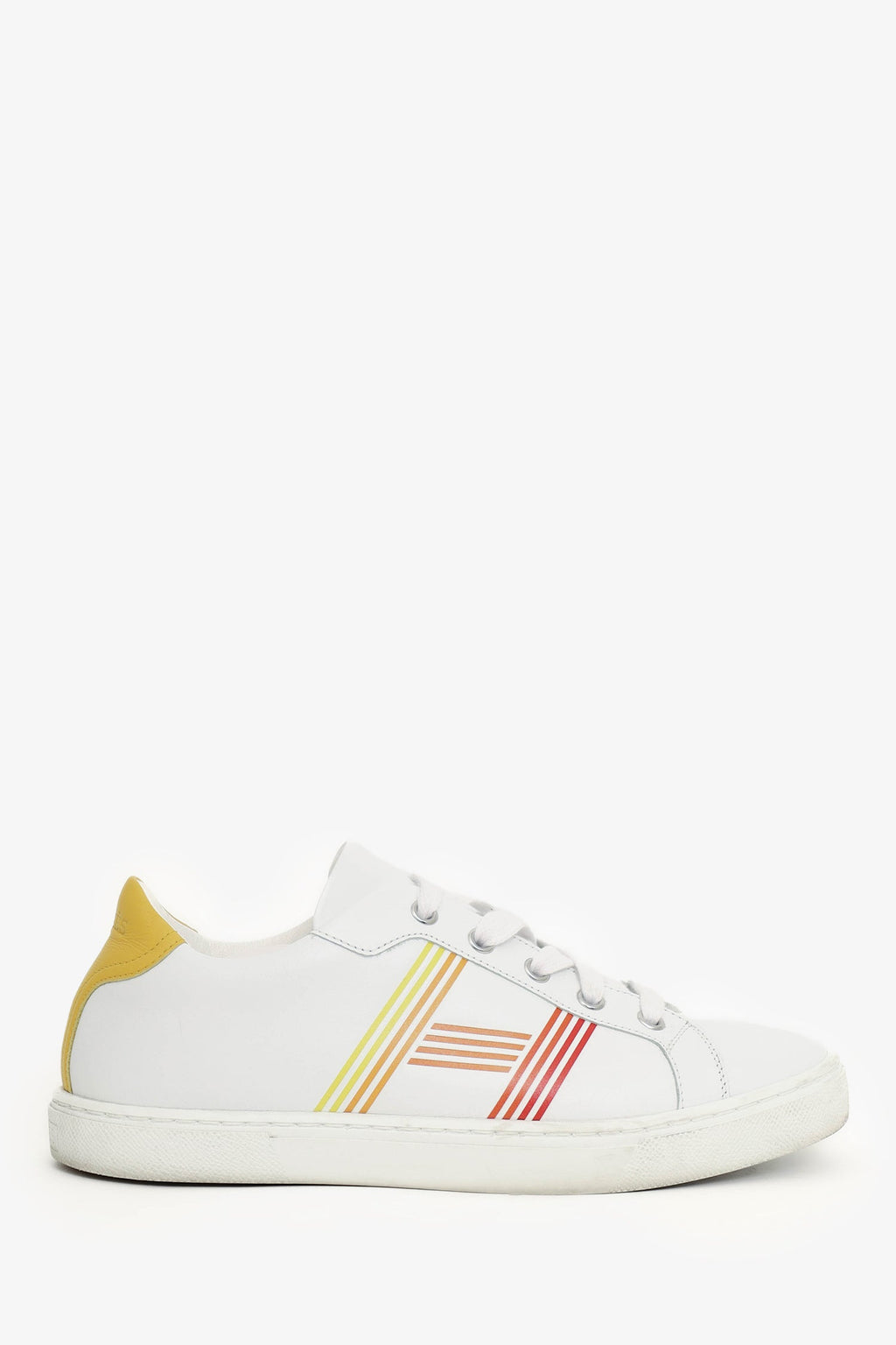 Hermès White Leather Avantage Sneakers Size 37