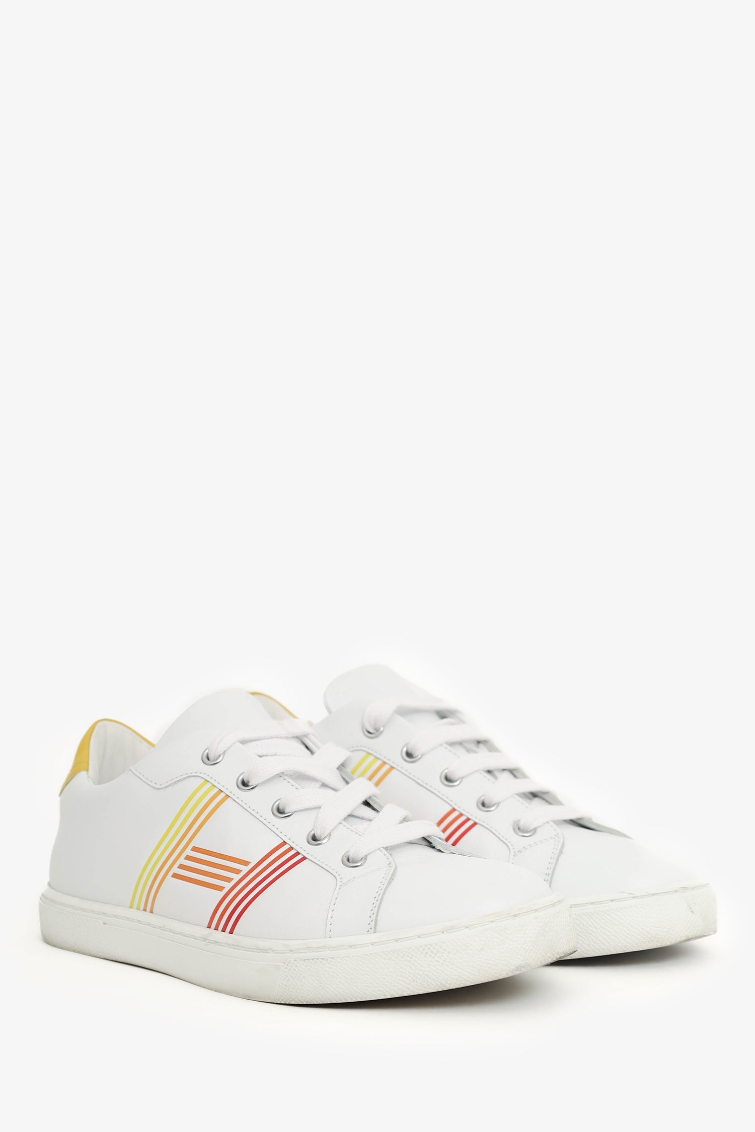 Hermès White Leather Avantage Sneakers Size 37
