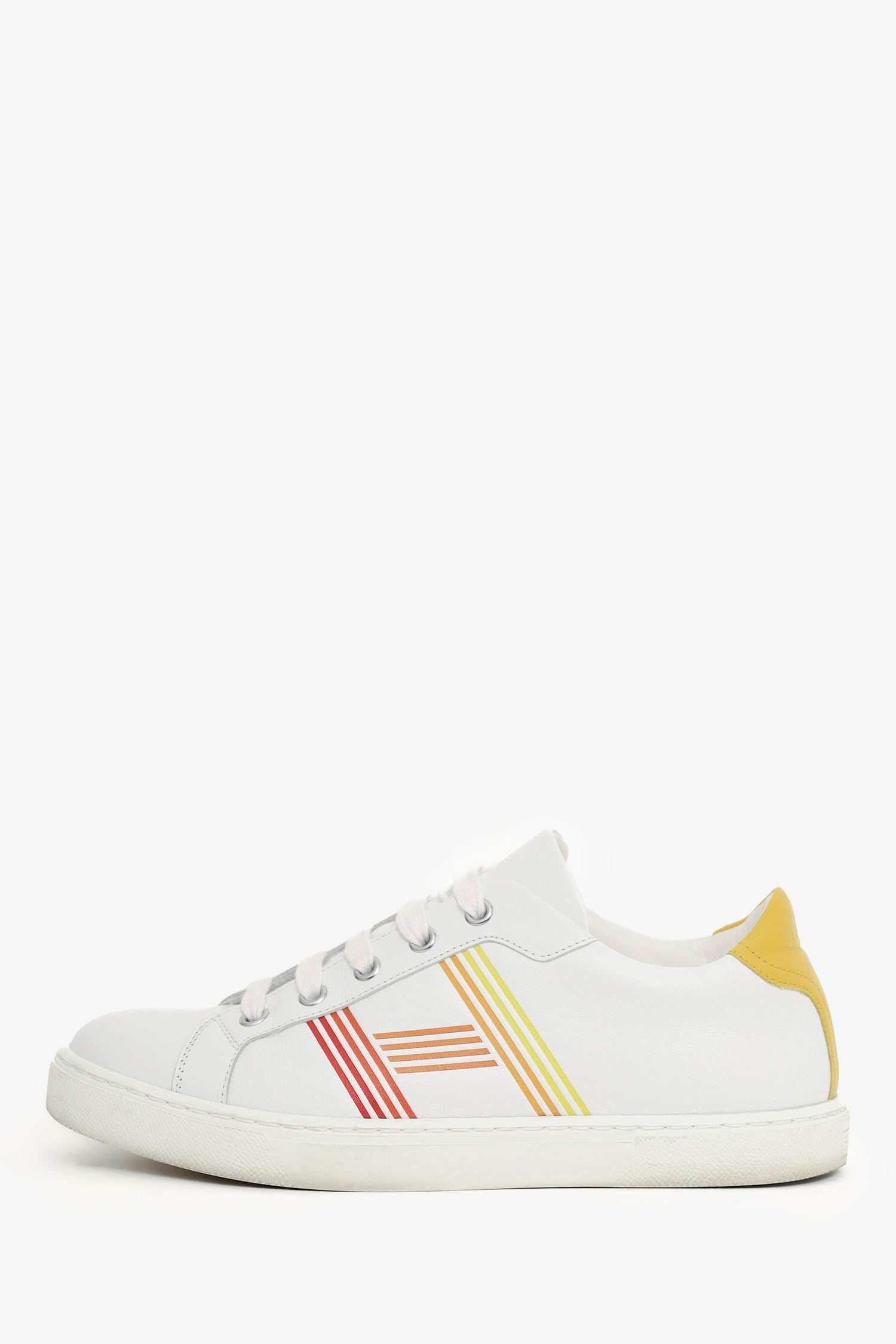 Hermès White Leather Avantage Sneakers Size 37