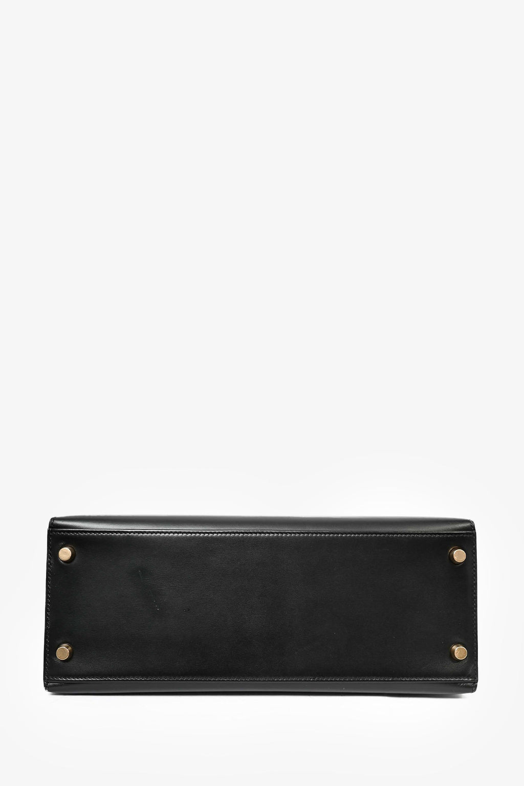 Hermès 1999 Box Leather Kelly 28 Top Handle with Strap
