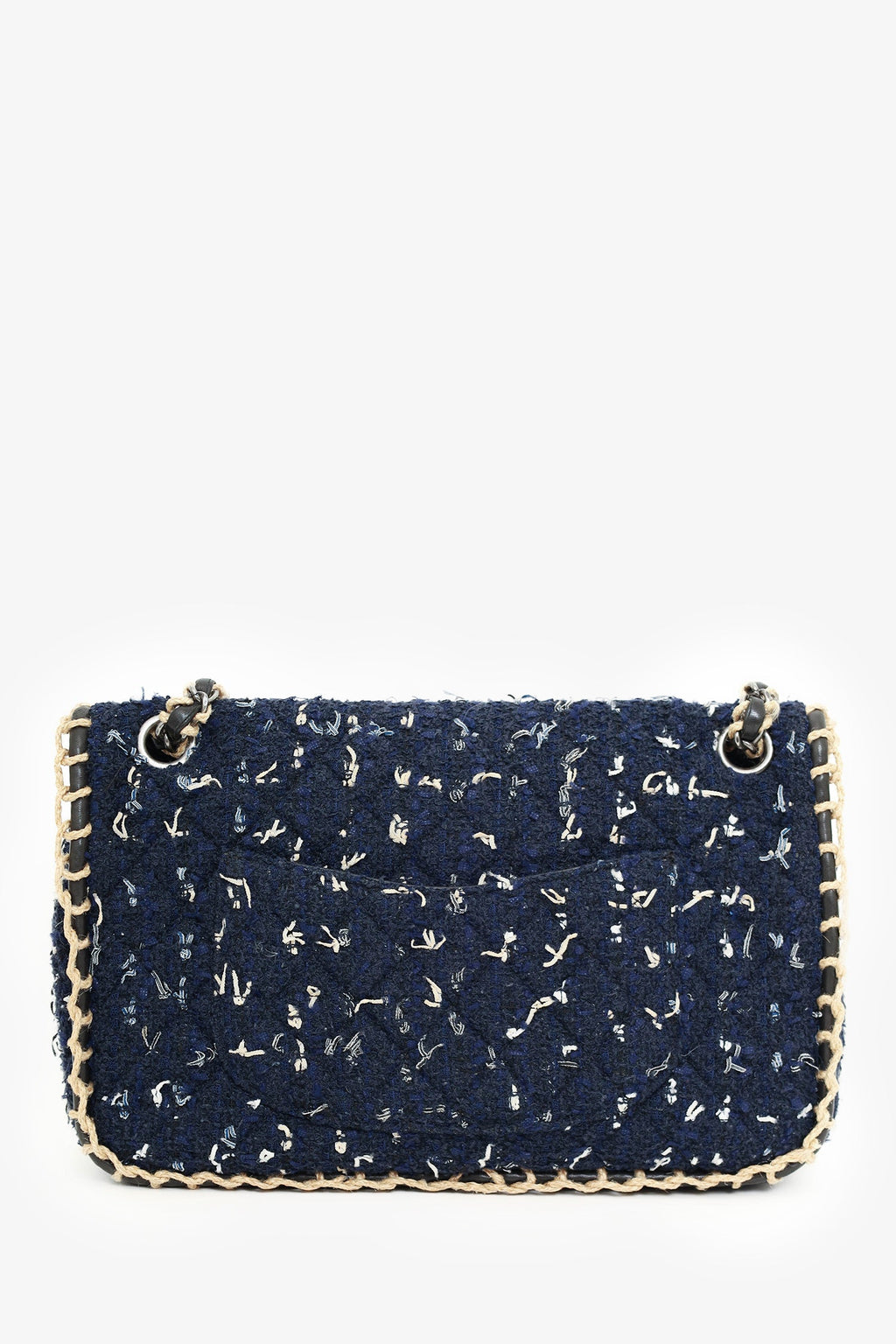 Pre-Loved Chanel™ Chanel 2010-11 Navy Tweed St. Tropez Flap Bag