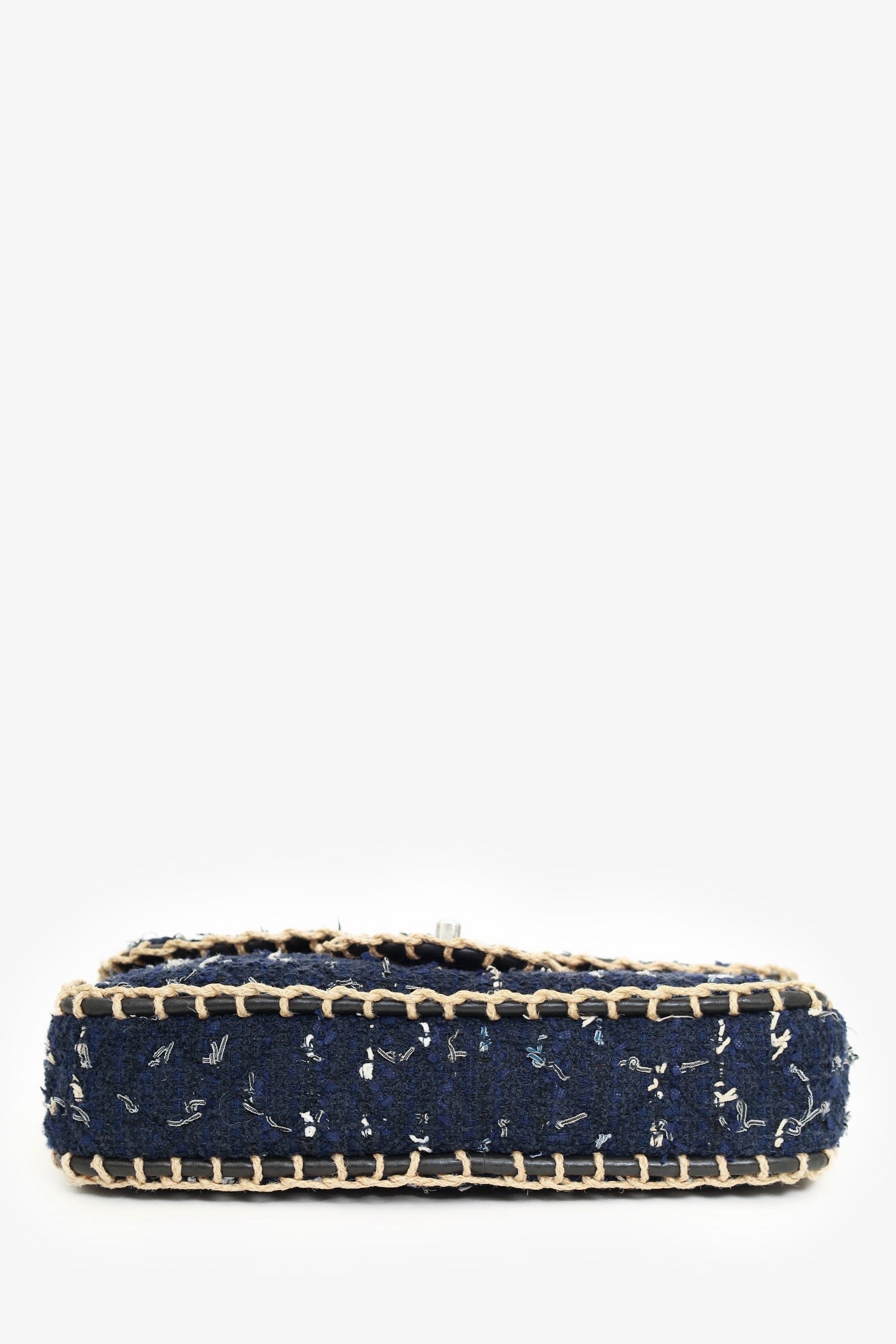 Pre-Loved Chanel™ Chanel 2010-11 Navy Tweed St. Tropez Flap Bag