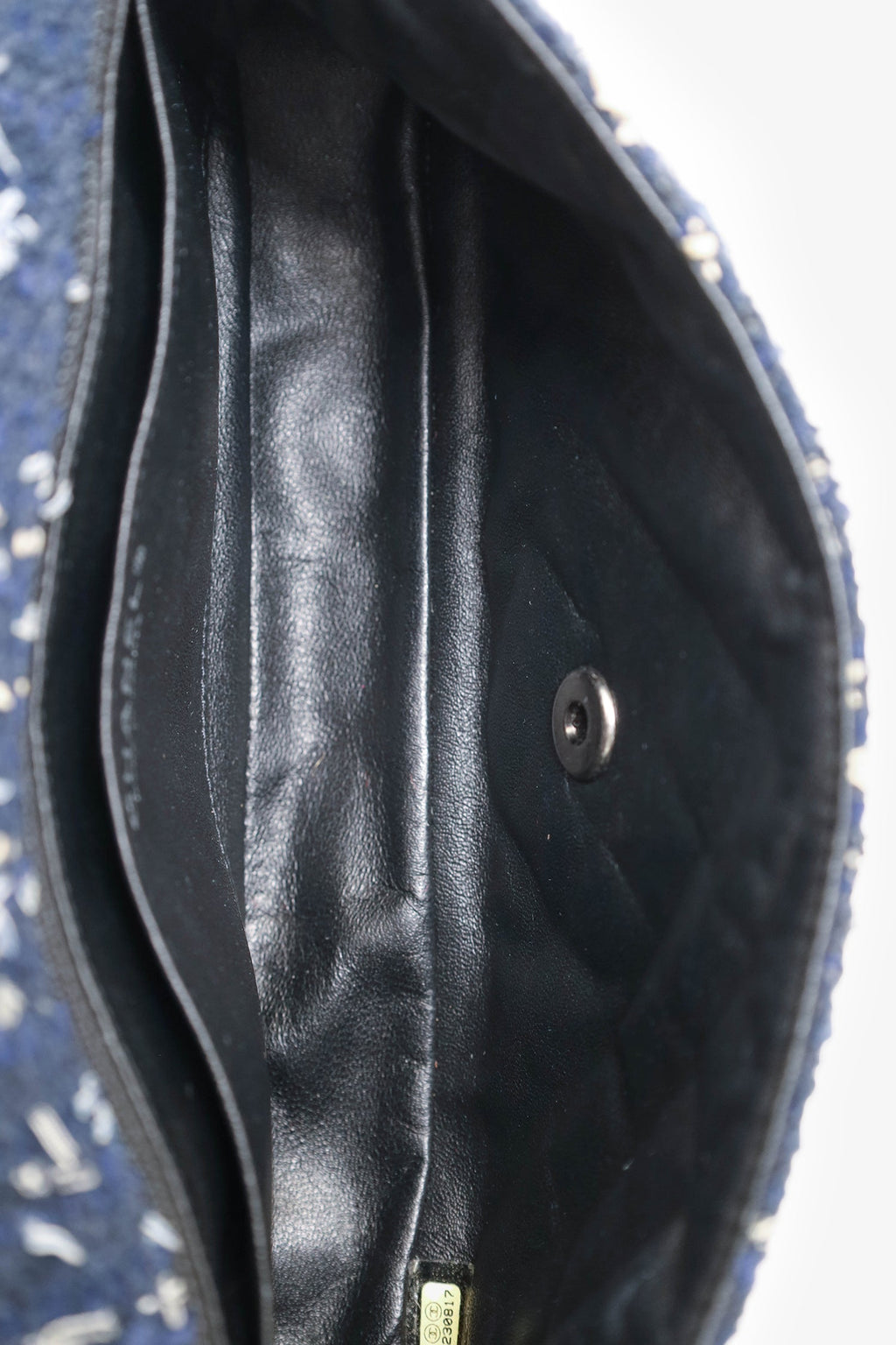 Pre-Loved Chanel™ Chanel 2010-11 Navy Tweed St. Tropez Flap Bag