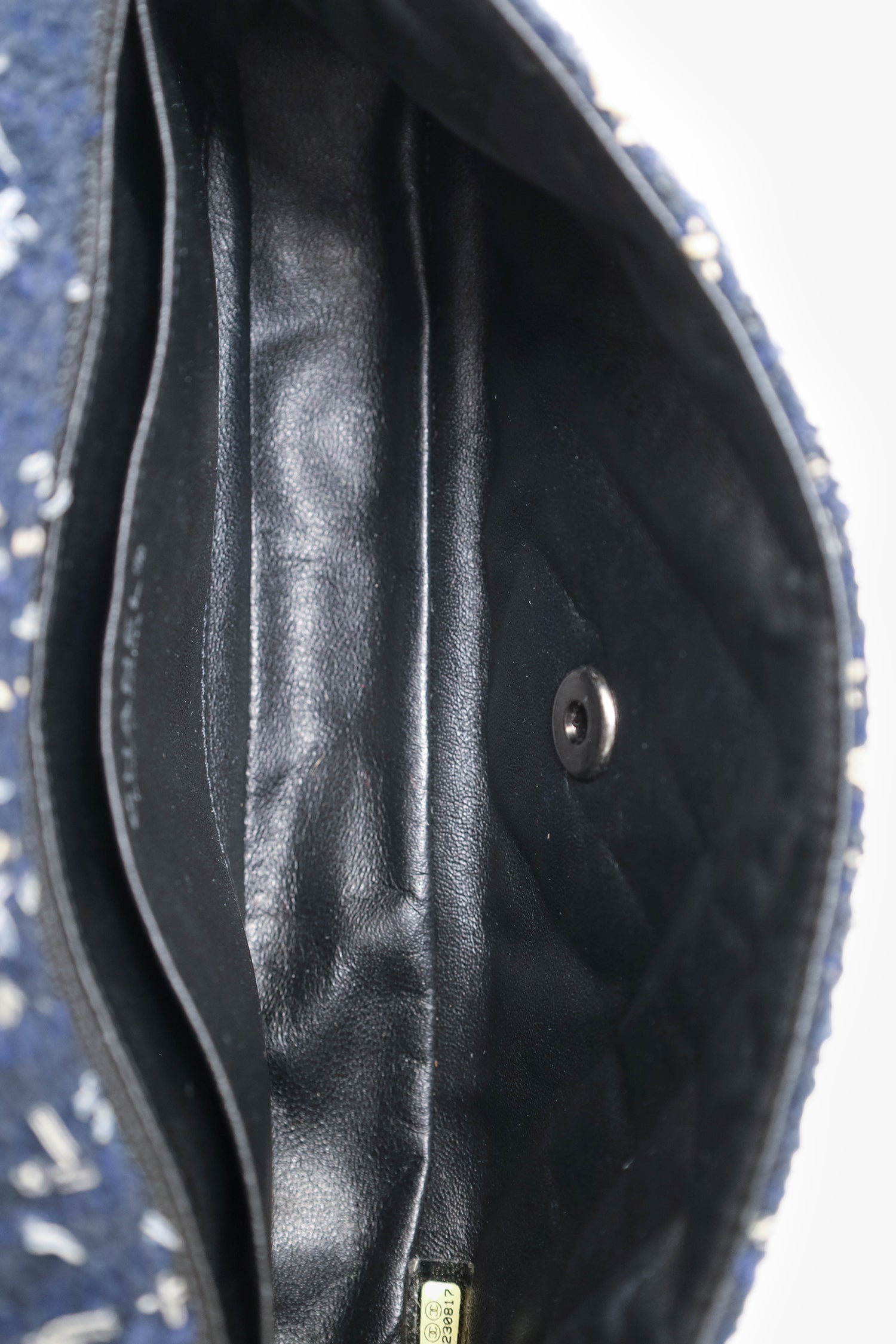 Pre-Loved Chanel™ Chanel 2010-11 Navy Tweed St. Tropez Flap Bag