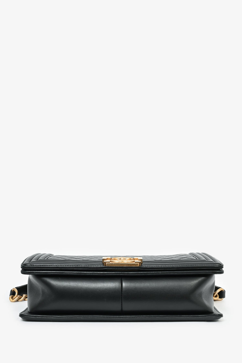 Pre-Loved Chanel™ 2019 Black Quilted Lambskin Large Boy Bag