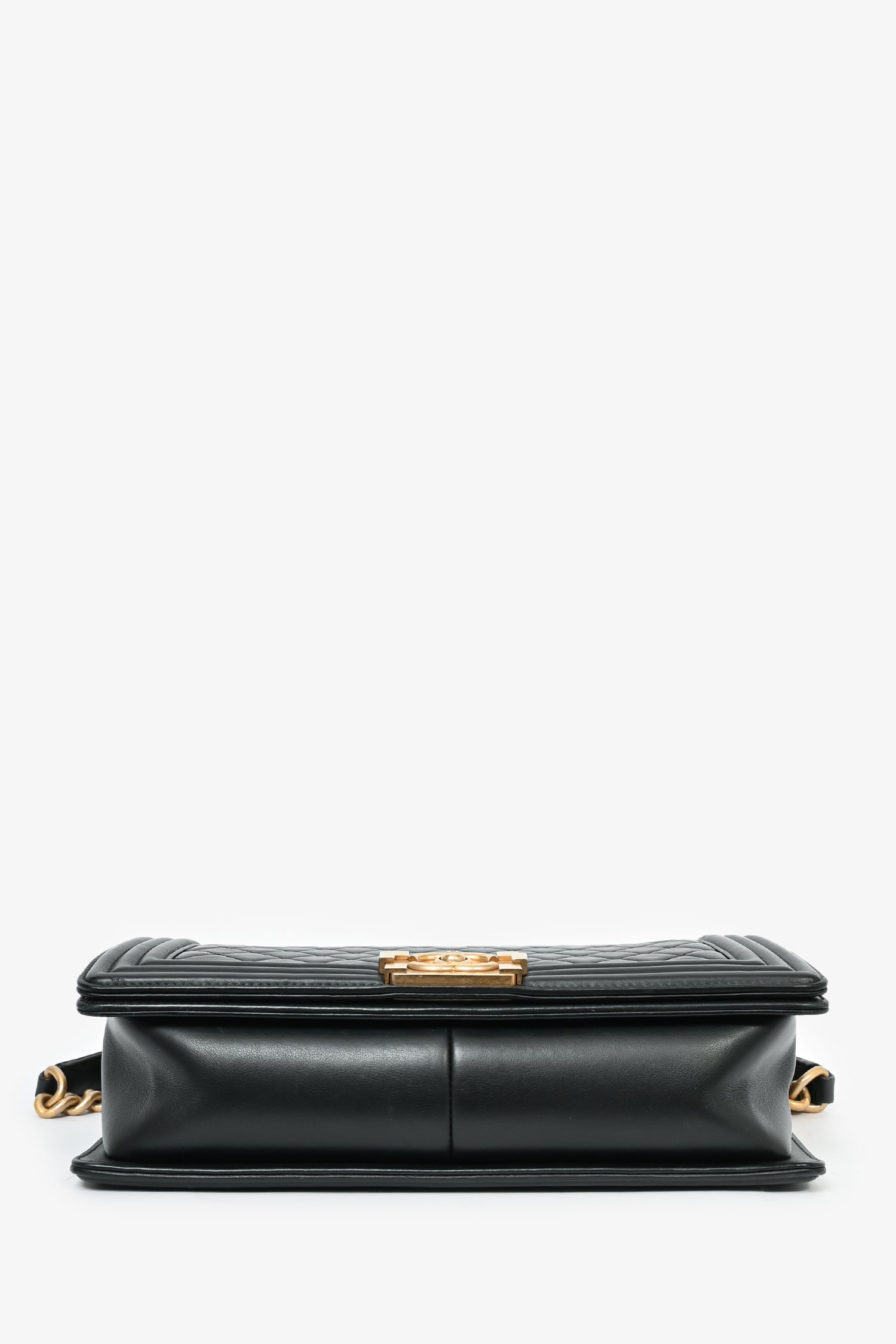 Pre-Loved Chanel™ 2019 Black Quilted Lambskin Large Boy Bag