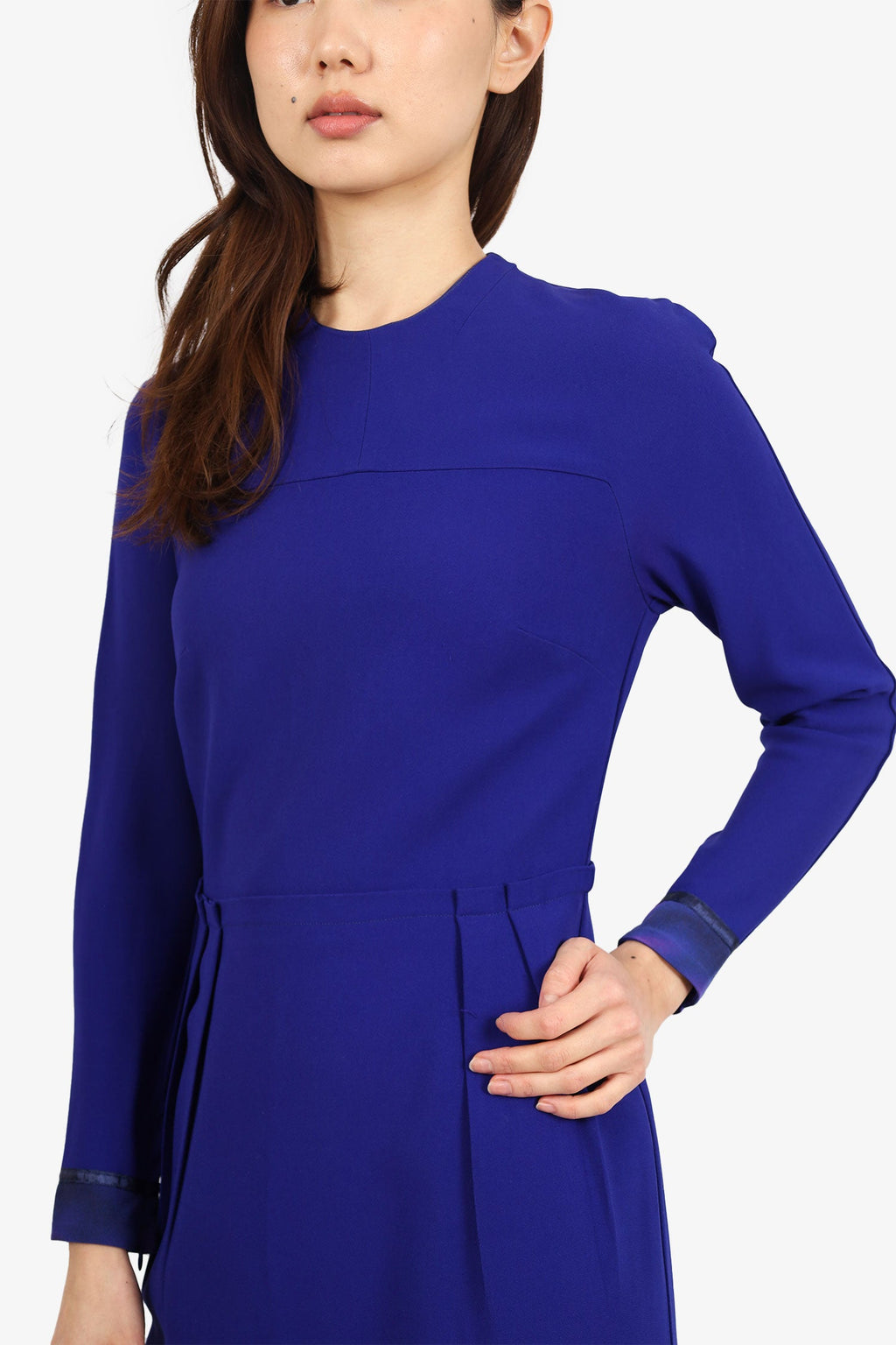 Paul Smith Blue Long-Sleeve Knee length Skirt Size 42