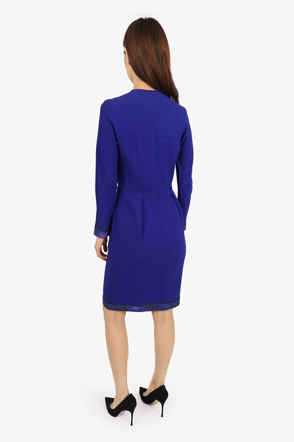Paul Smith Blue Long-Sleeve Knee length Skirt Size 42