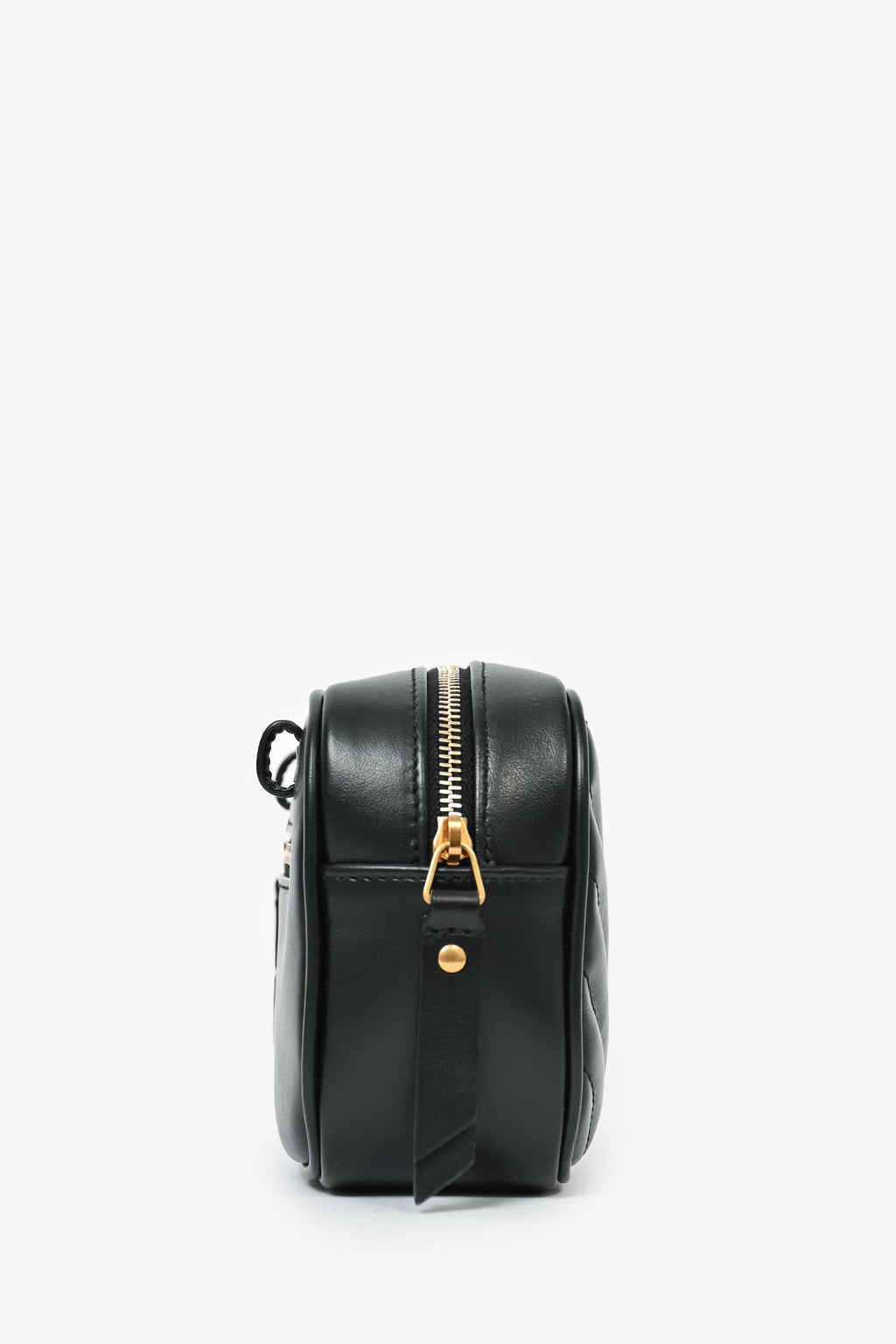 Saint Laurent 2022 Black Chevron Leather Lou Belt Bag