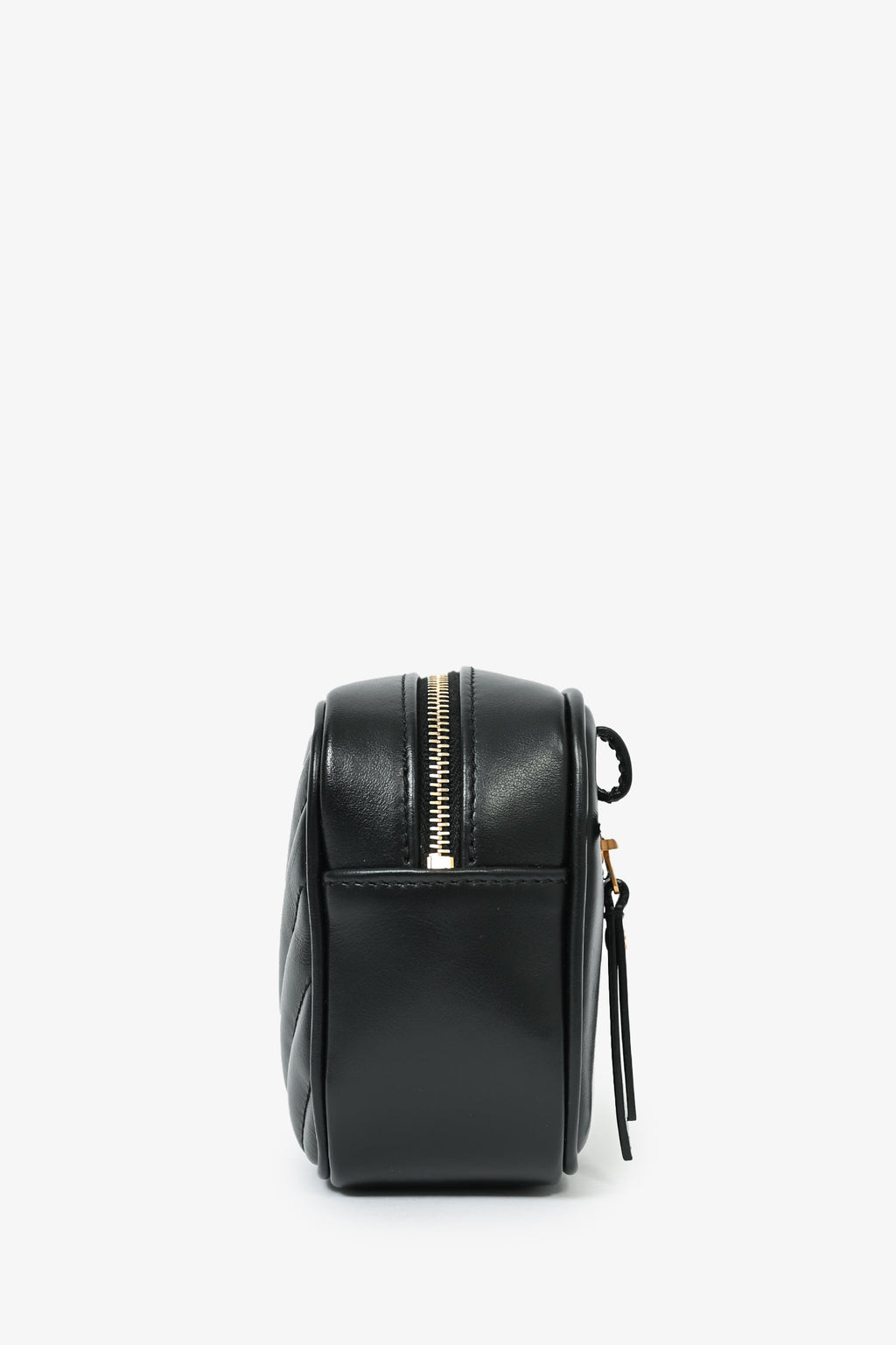 Saint Laurent 2022 Black Chevron Leather Lou Belt Bag