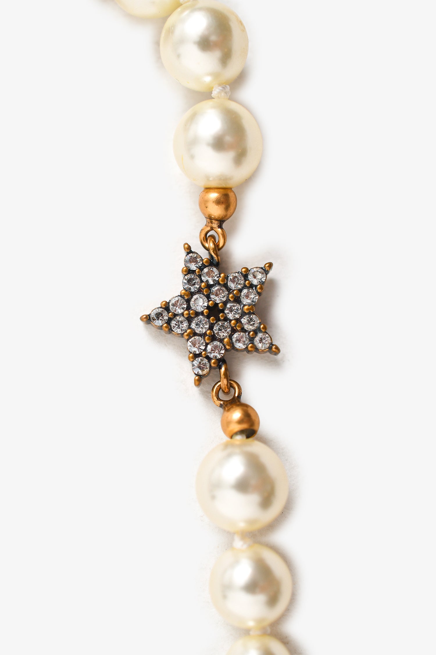 Christian Dior Gold Tone/Faux Pearl J'aDior Necklace