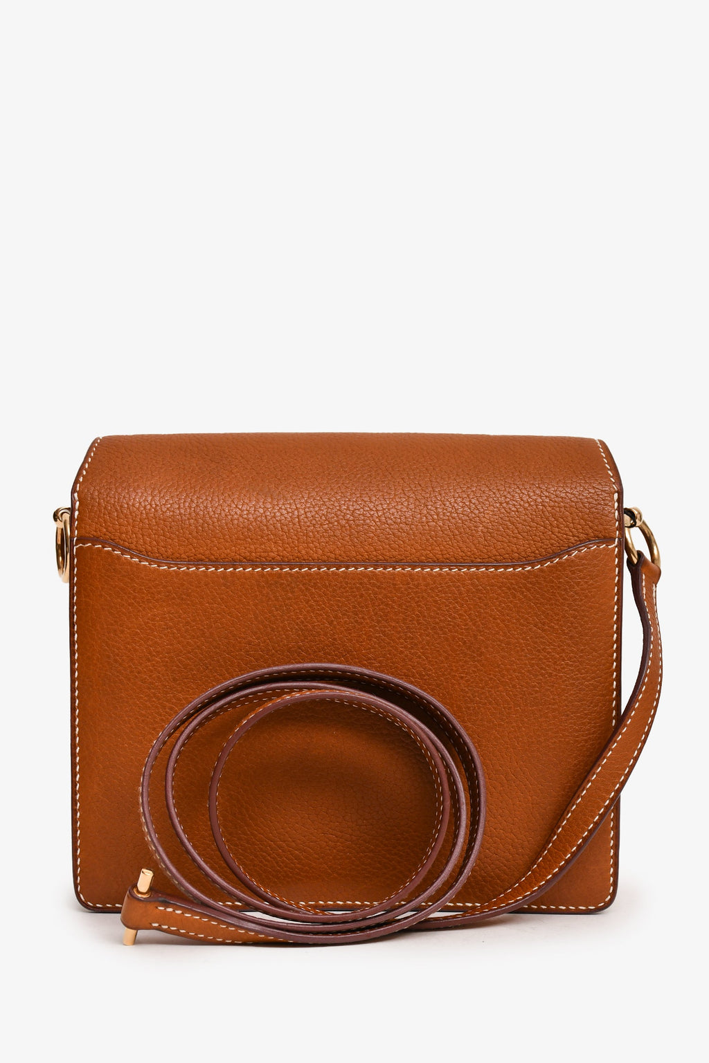 Hermès 2019 Brown Fauve Leather Mini Roulis GHW (As Is)