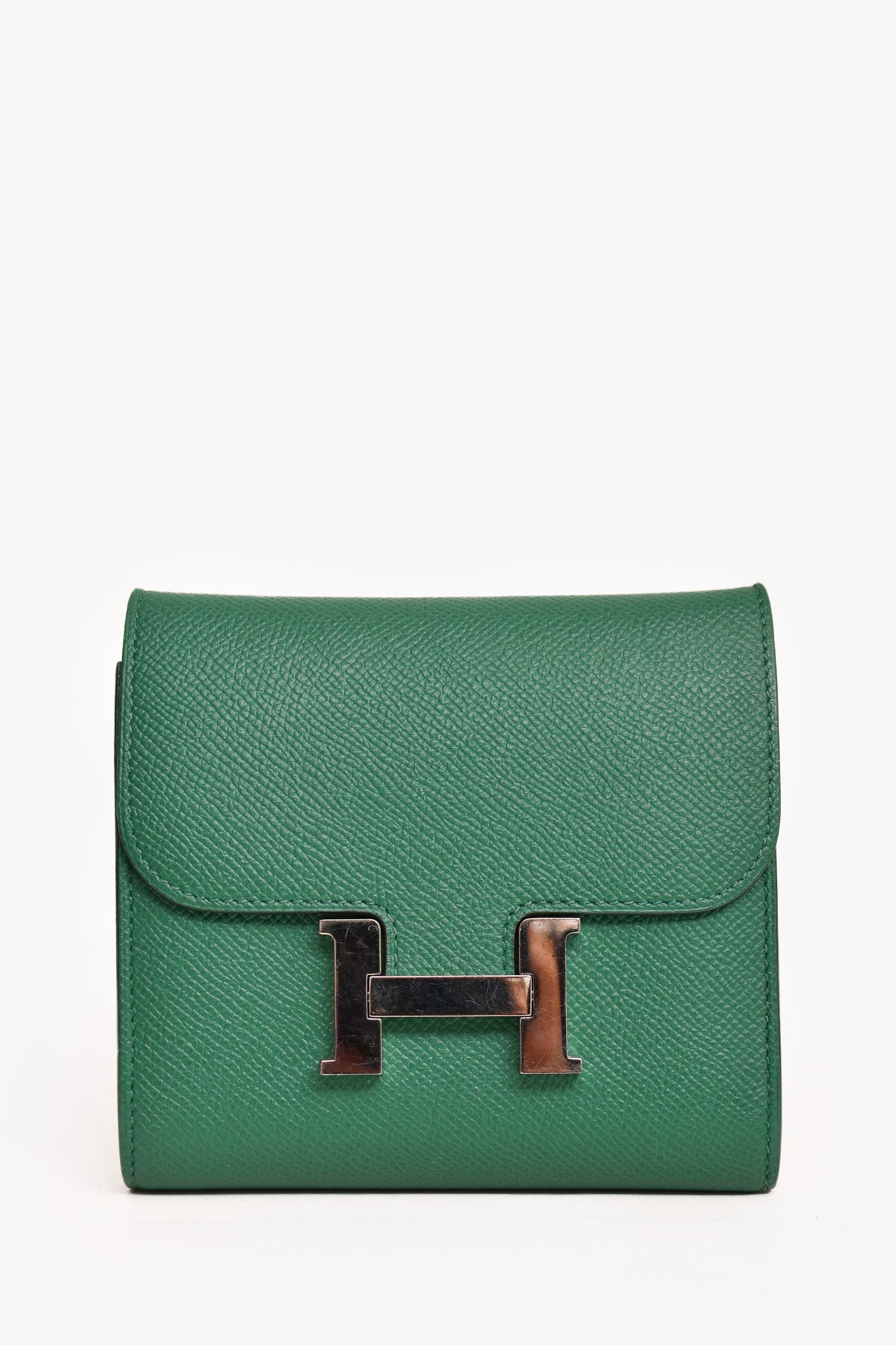 Hermès 2018 Vert Vertigo Epsom Constance Wallet PHW